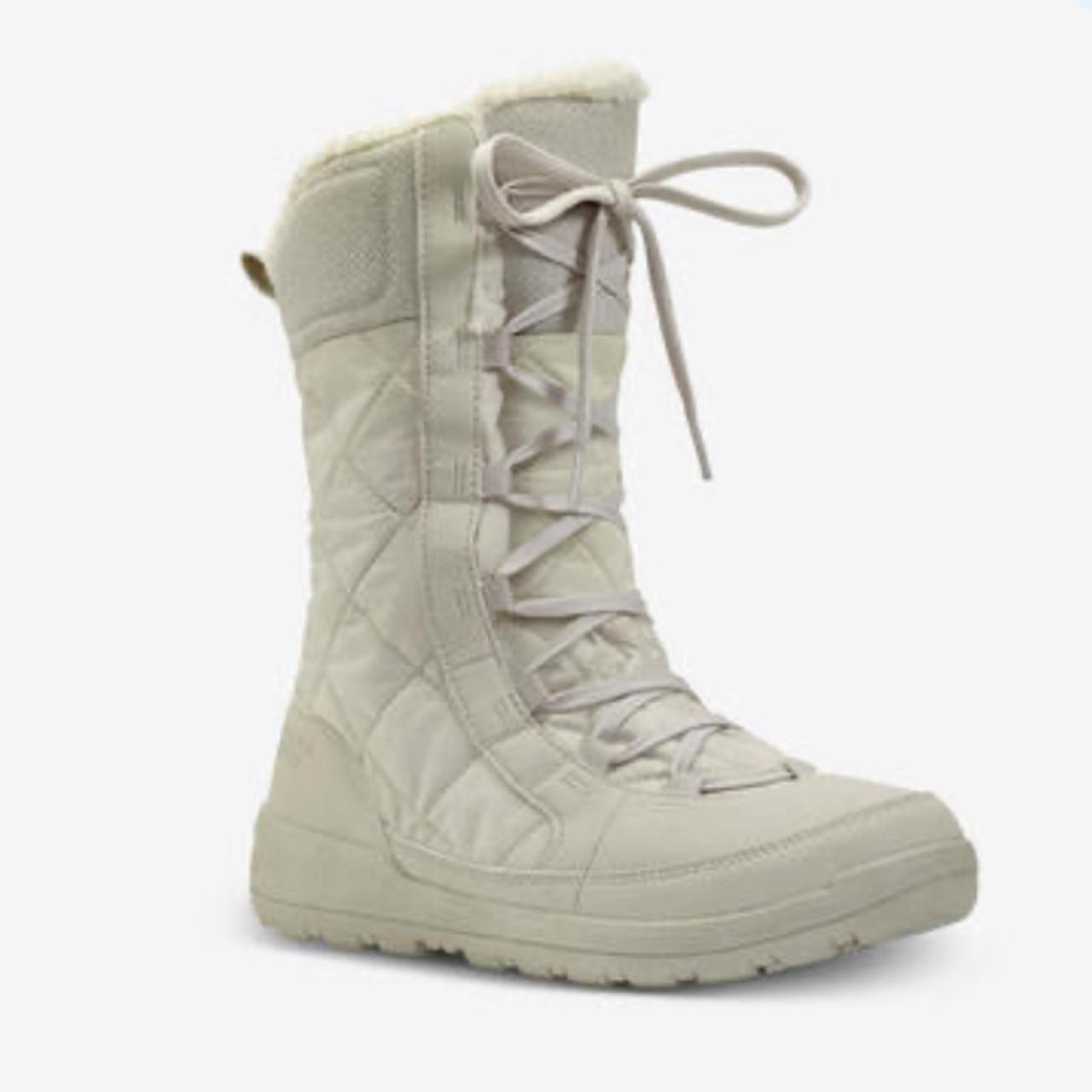 Women's warm waterproof snow boots - sh500 high - - Depop