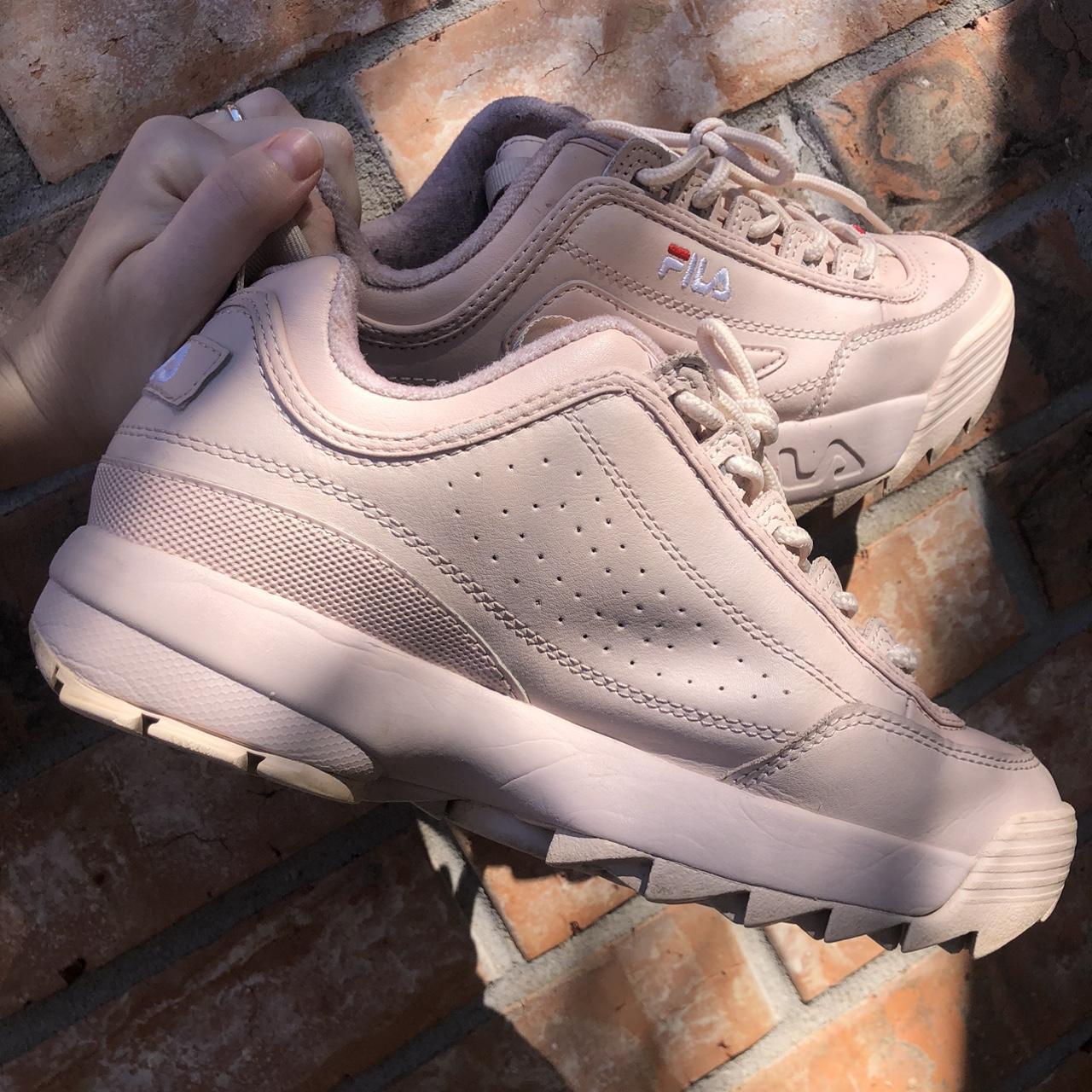 jd fila pink trainers
