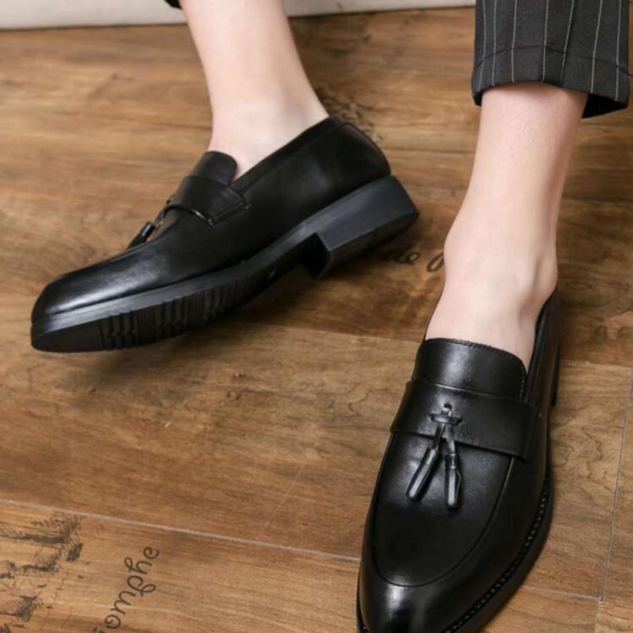 New Trendy Loafers For Men, Slip-on Tassel Design,... - Depop