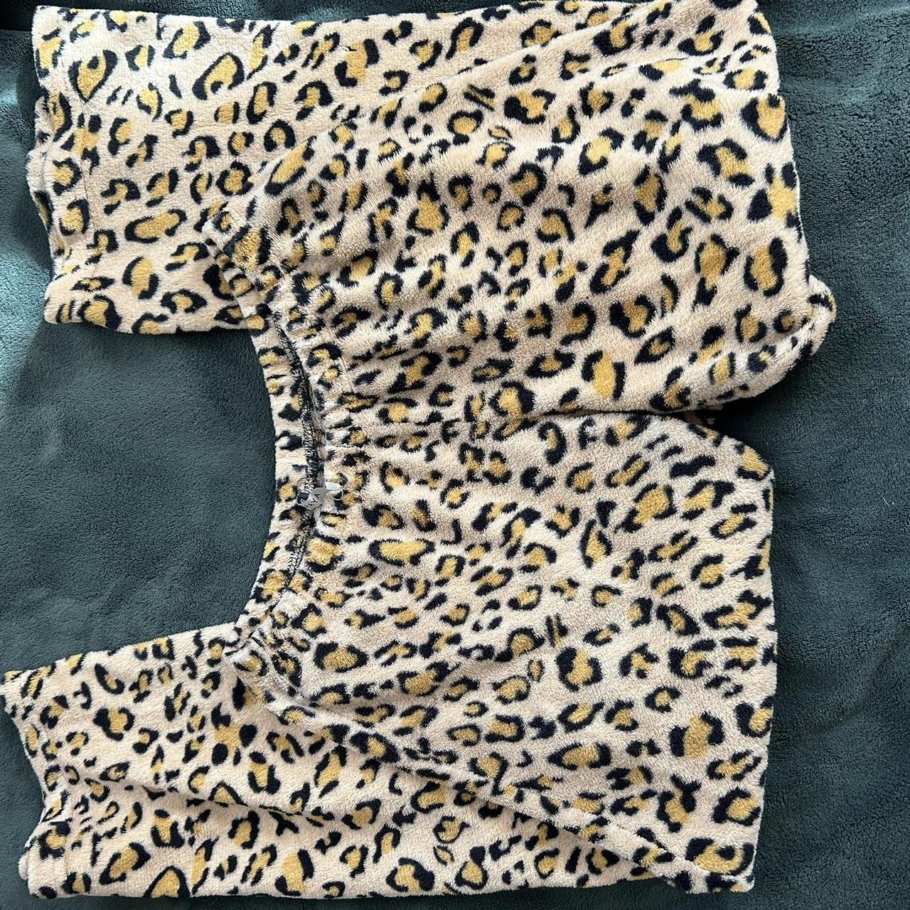 Leopard print pajama pants. In pretty good condition... - Depop