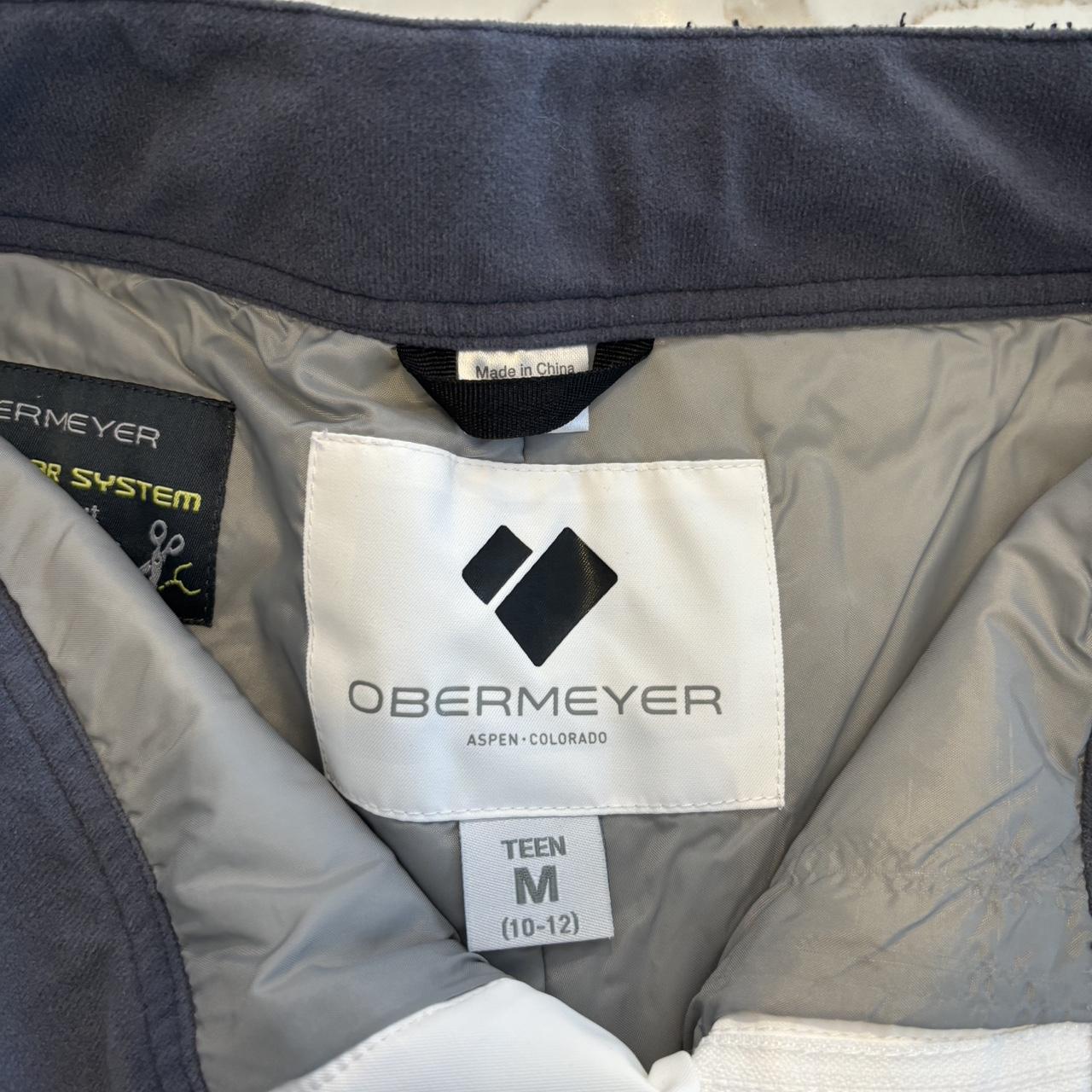 Obermeyer Kids Snowpants, White, Size Medium with... - Depop