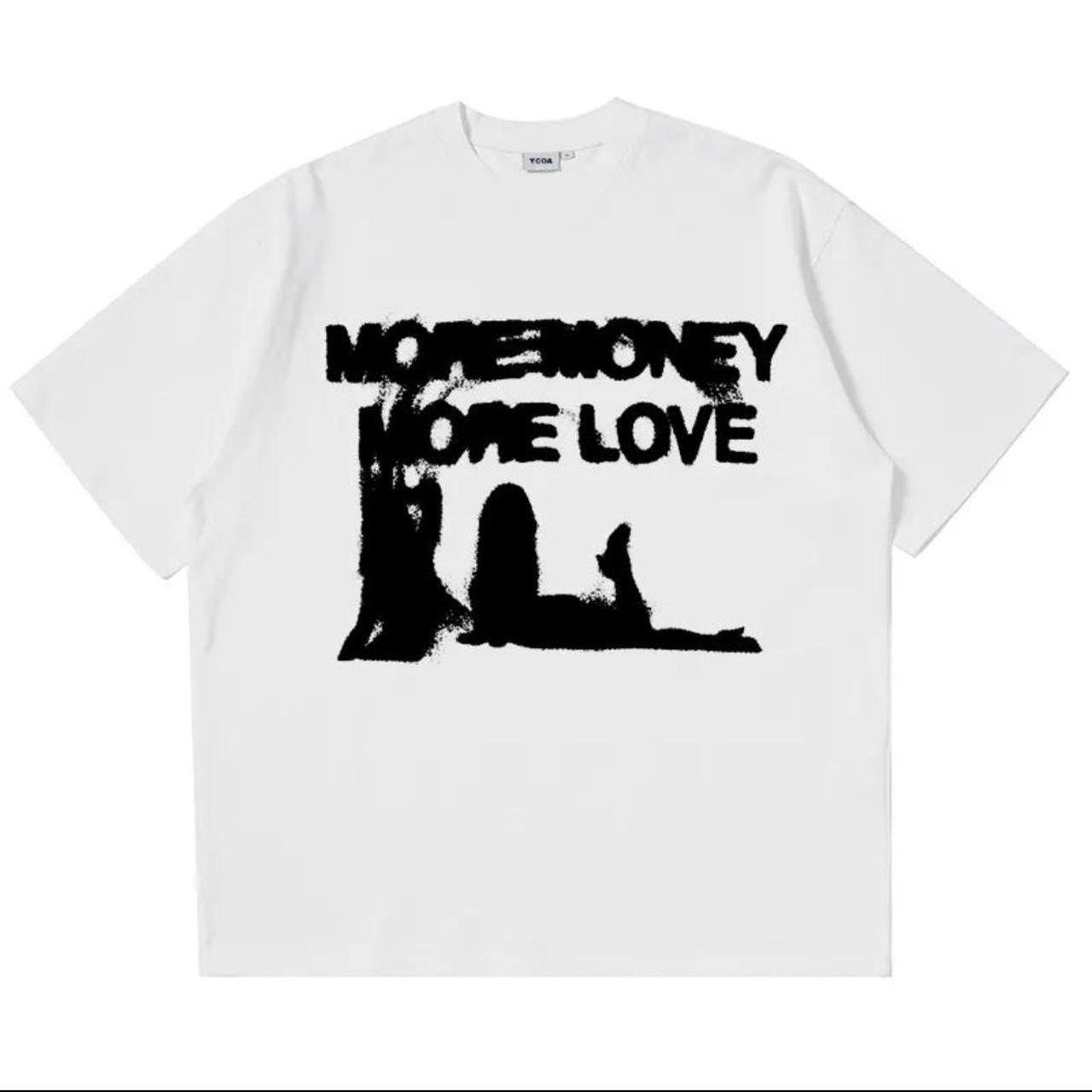 Y2k More Money More Love Baggy T Shirt - Depop