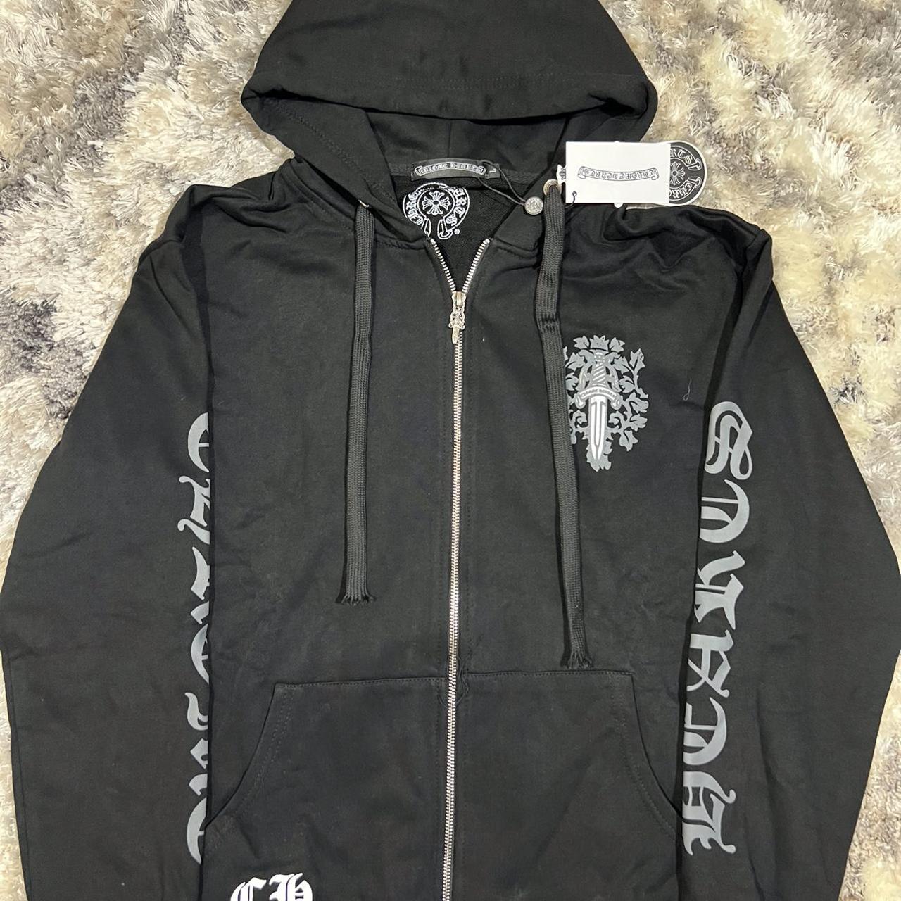 Chrome Hearts hoodie zip up Size L brand new - Depop