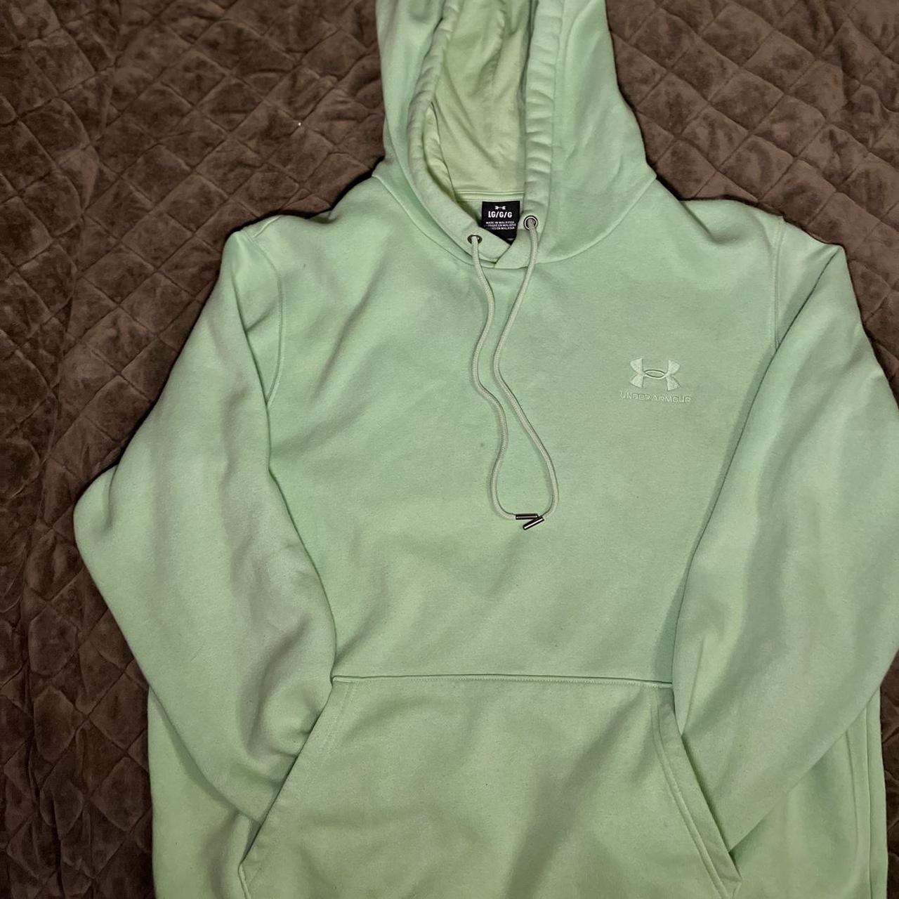 Lime green Under Armour hoodie. LG Nothing wrong. Depop