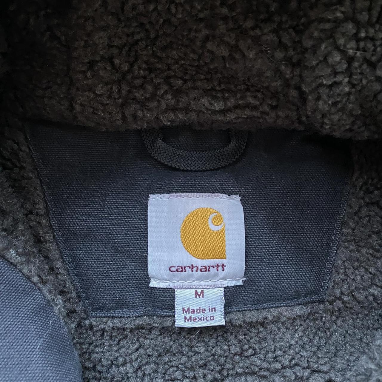 sherpa lined carhartt jacket men’s medium - Depop