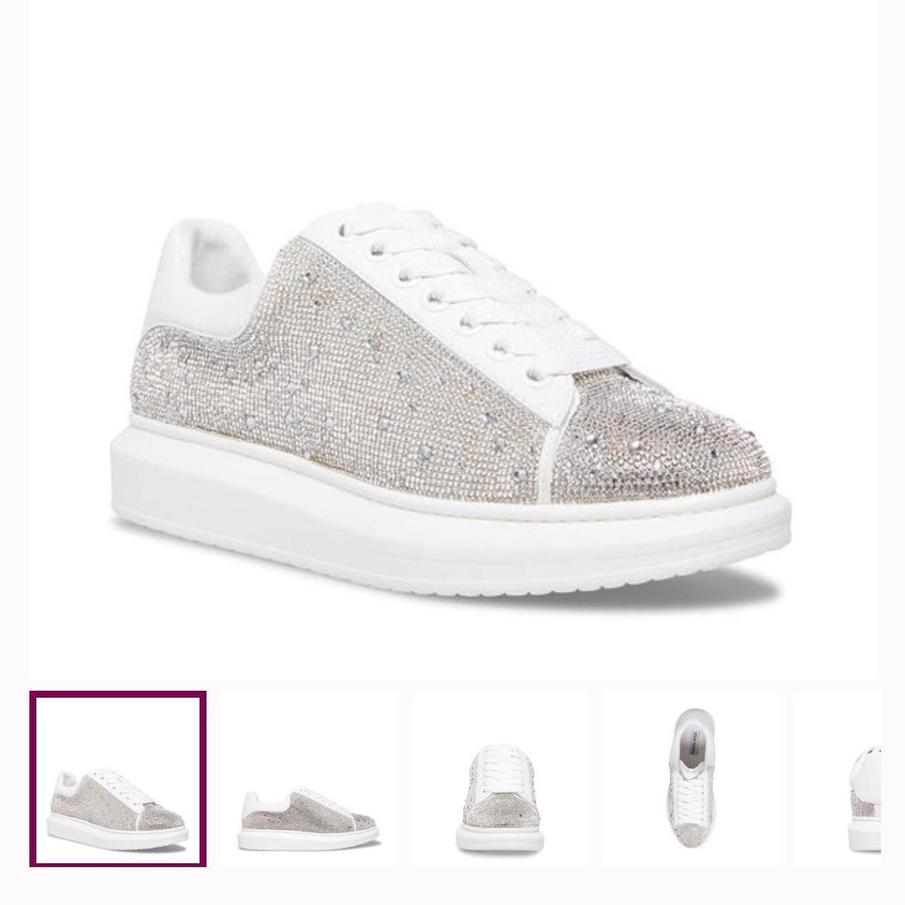 SM Rhinestone Sneakers - Men 7 , Women 8.5... - Depop