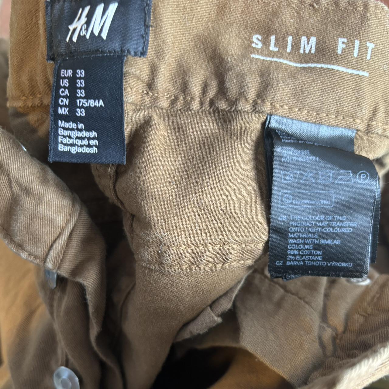 Size 33 Slim fit Brown H M jeans Depop