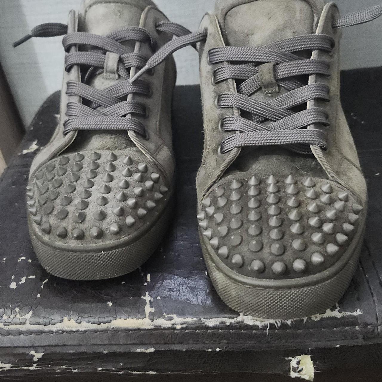 Dark Grey Grey Suede Red Bottoms Christian Louboutin Red Bottoms