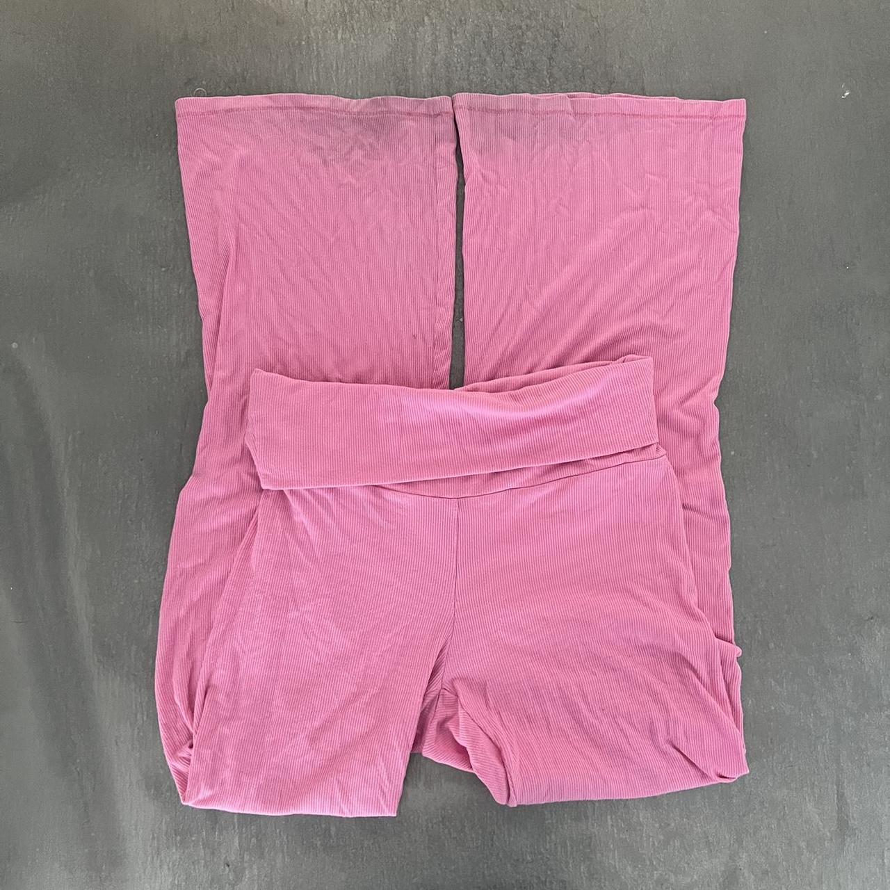 Skims Women's Pink Trousers | Depop