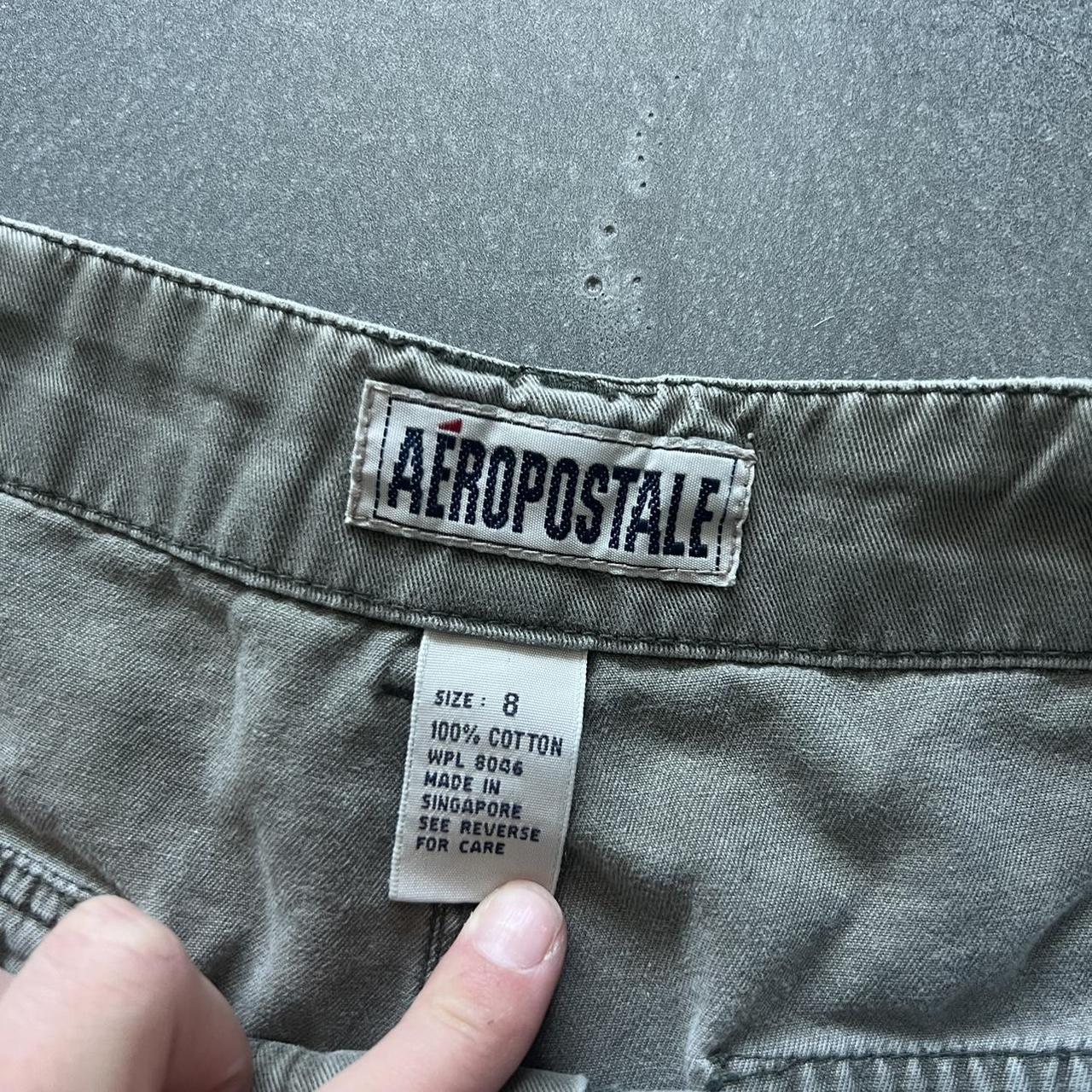 Aeropostale Women's Khaki Shorts | Depop