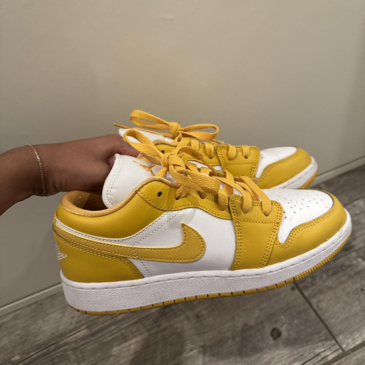 Jordan 1s Low White Pollen #jordan1 #jordan1low... - Depop