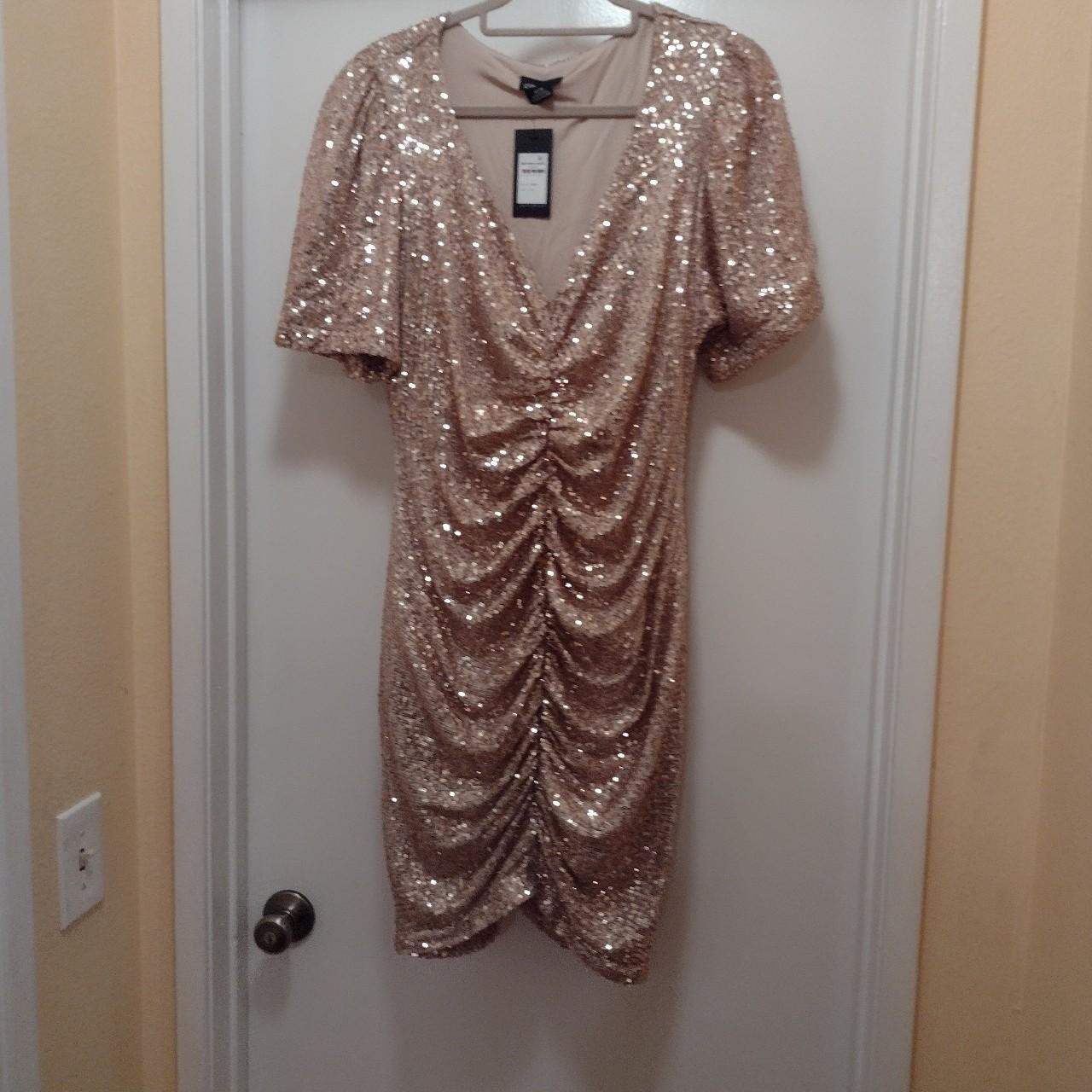 City chic hotsell gold dress