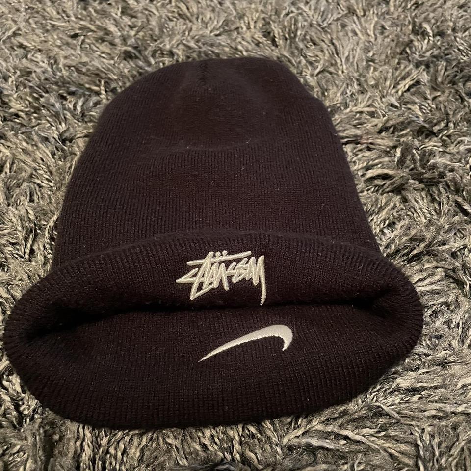 nike x stussy collab beanie probably used like 1-2... - Depop