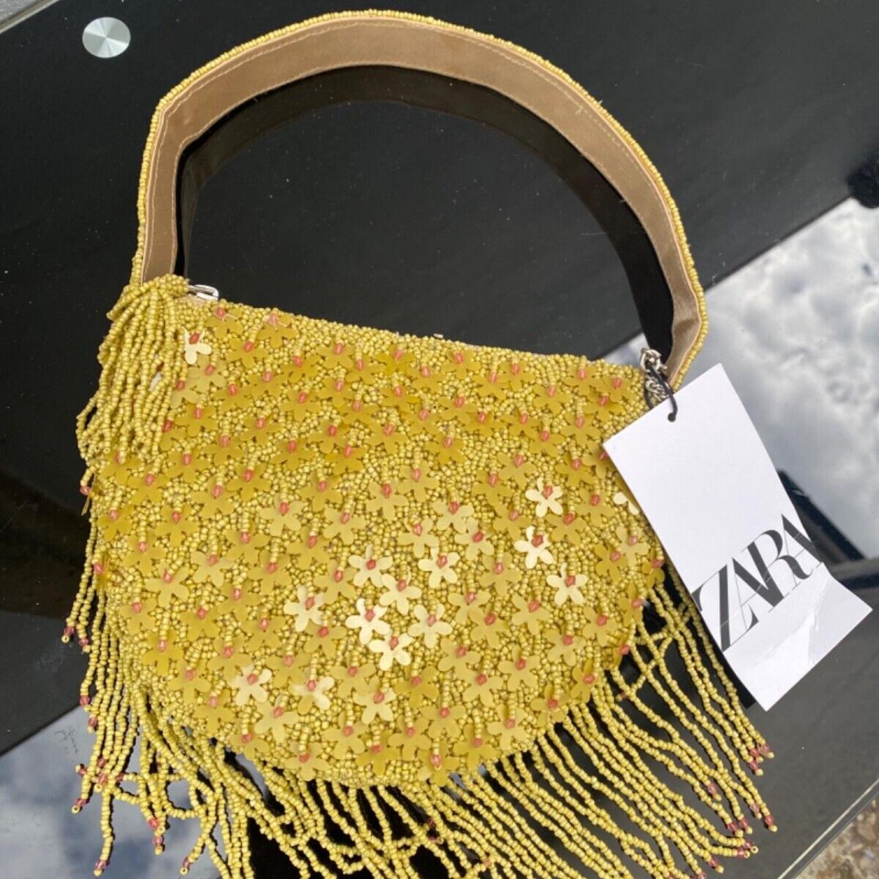 Zara Sequin Boho hotsell Bucket Bag