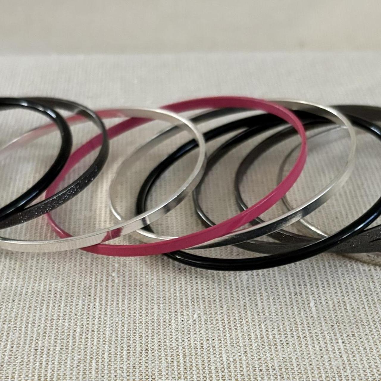 Women's Bracelet - Multi/Black – Nine stackable b… - image 1