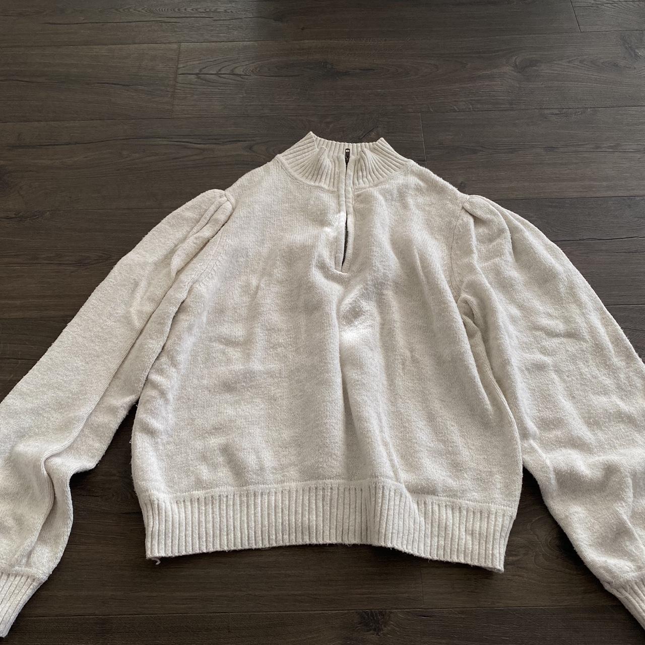 Women’s half zip up sweater - Depop
