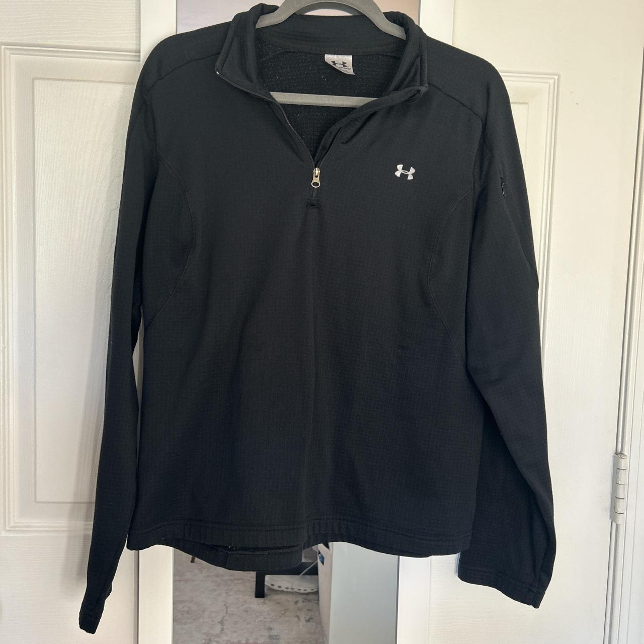 Black Under Armor quarterzip. Bought for 30... Depop