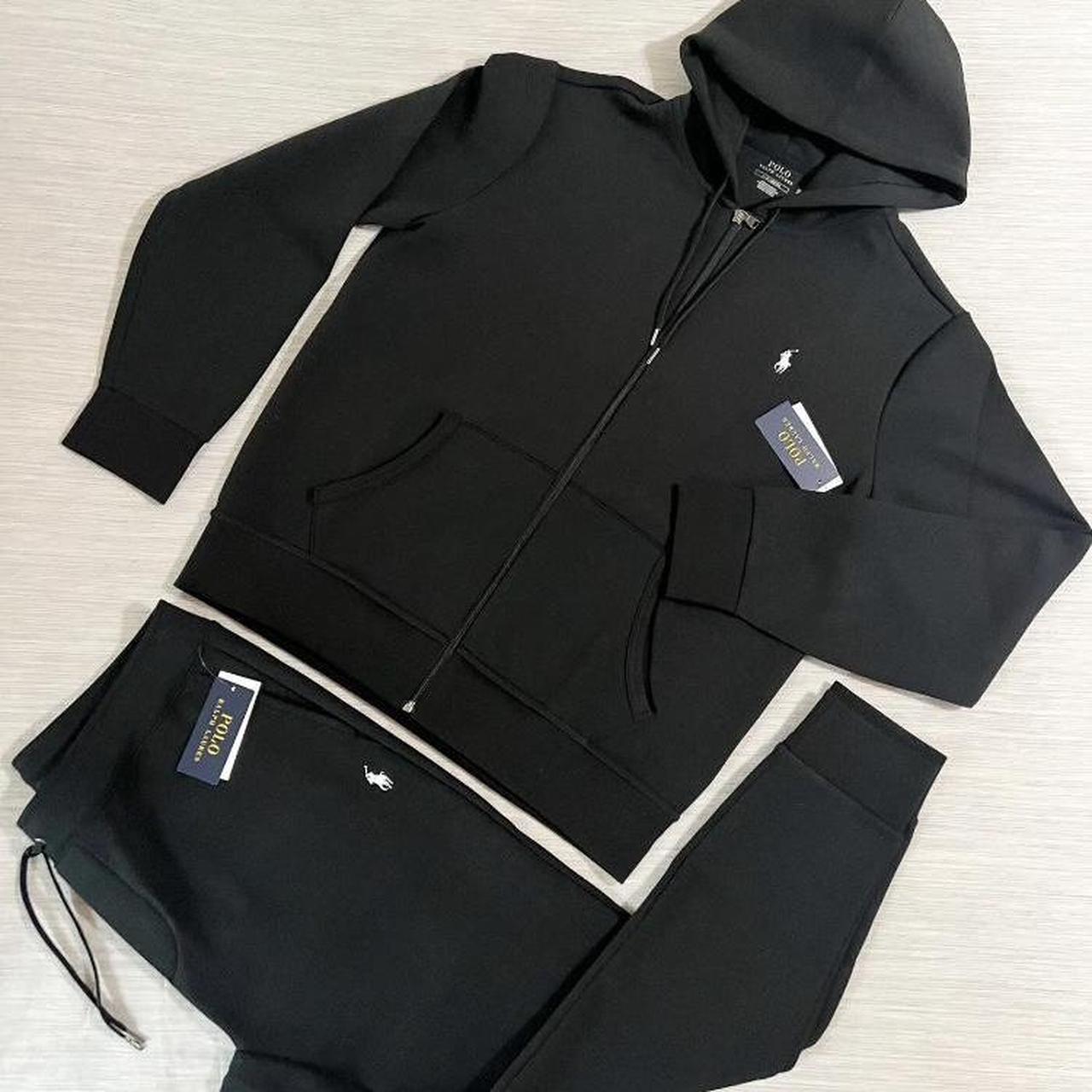 Ralph Lauren tech fleece Black (full tracksuit)🖤 |... - Depop