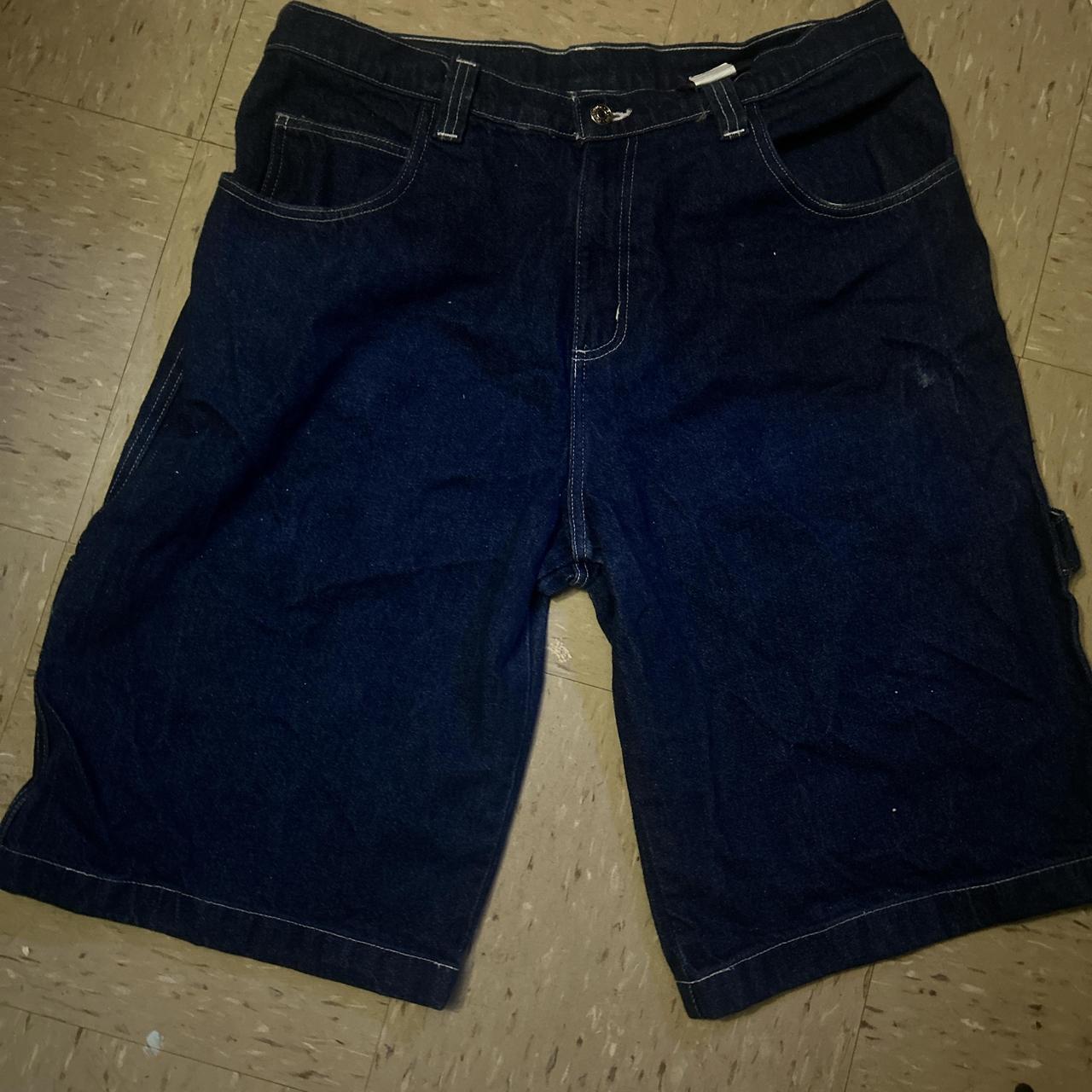 vintage fubu jorts size 36 message before buying - Depop