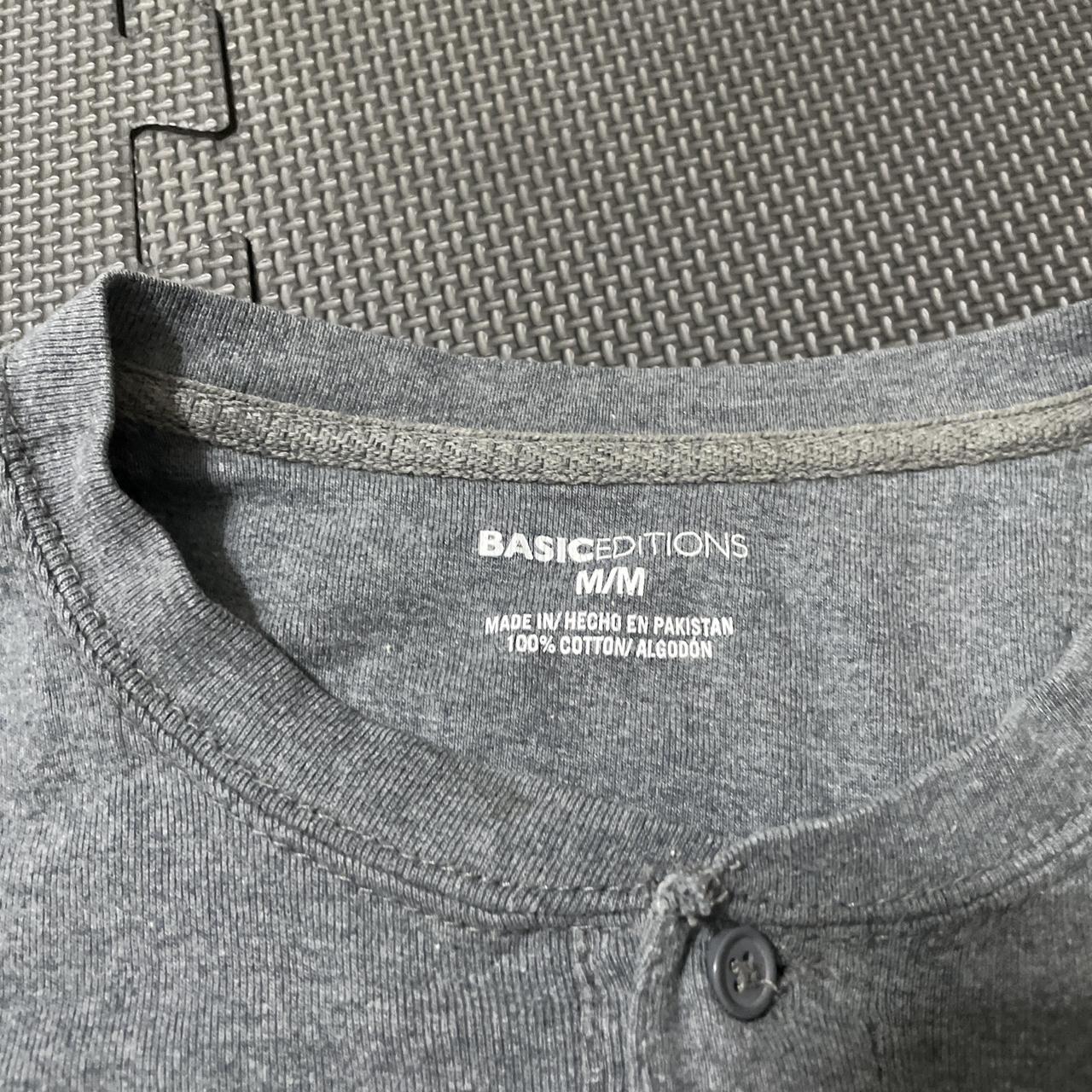 Basic Editions Men's Shirt - Grey - M – Basic edi… - image 4