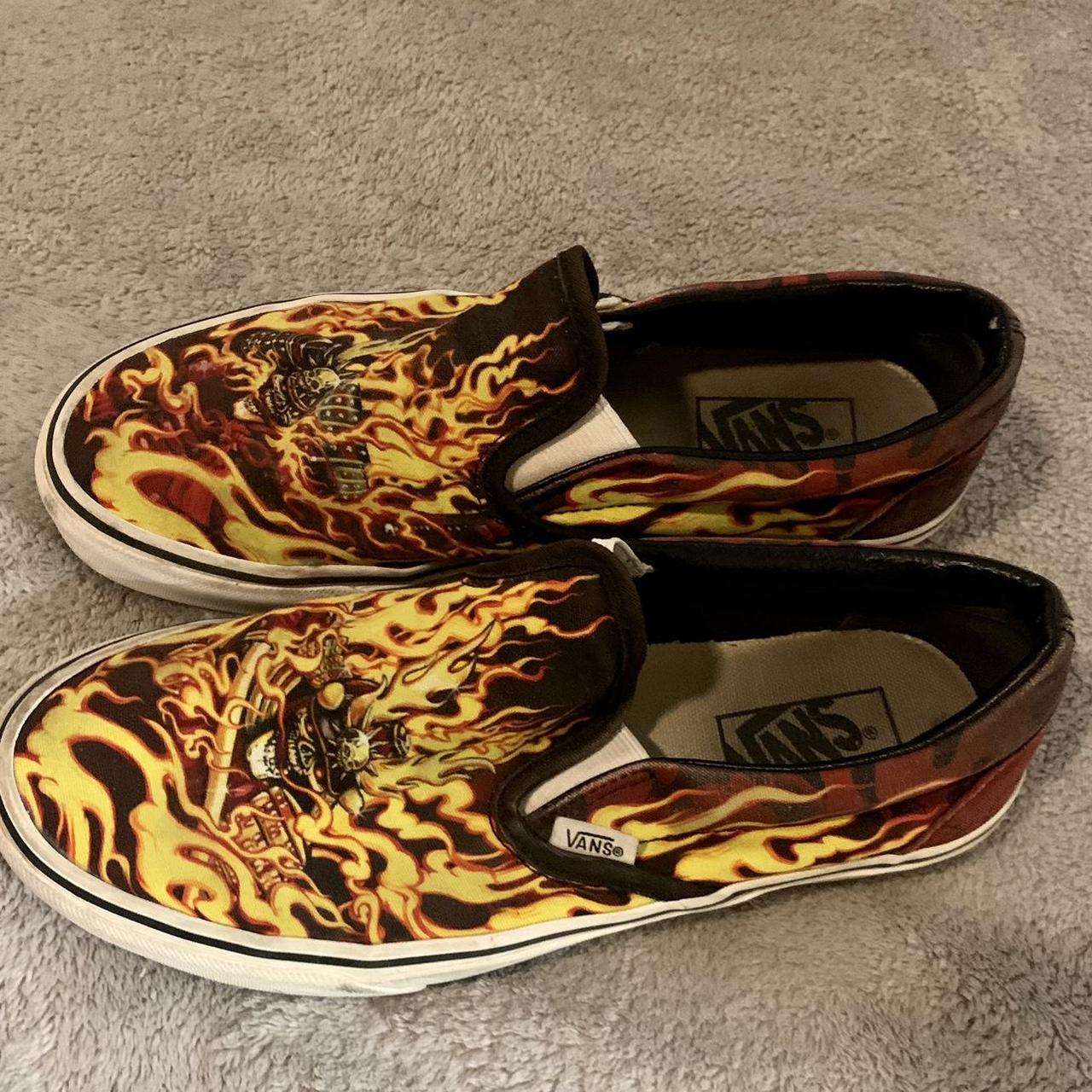 Vans hot sale flame style