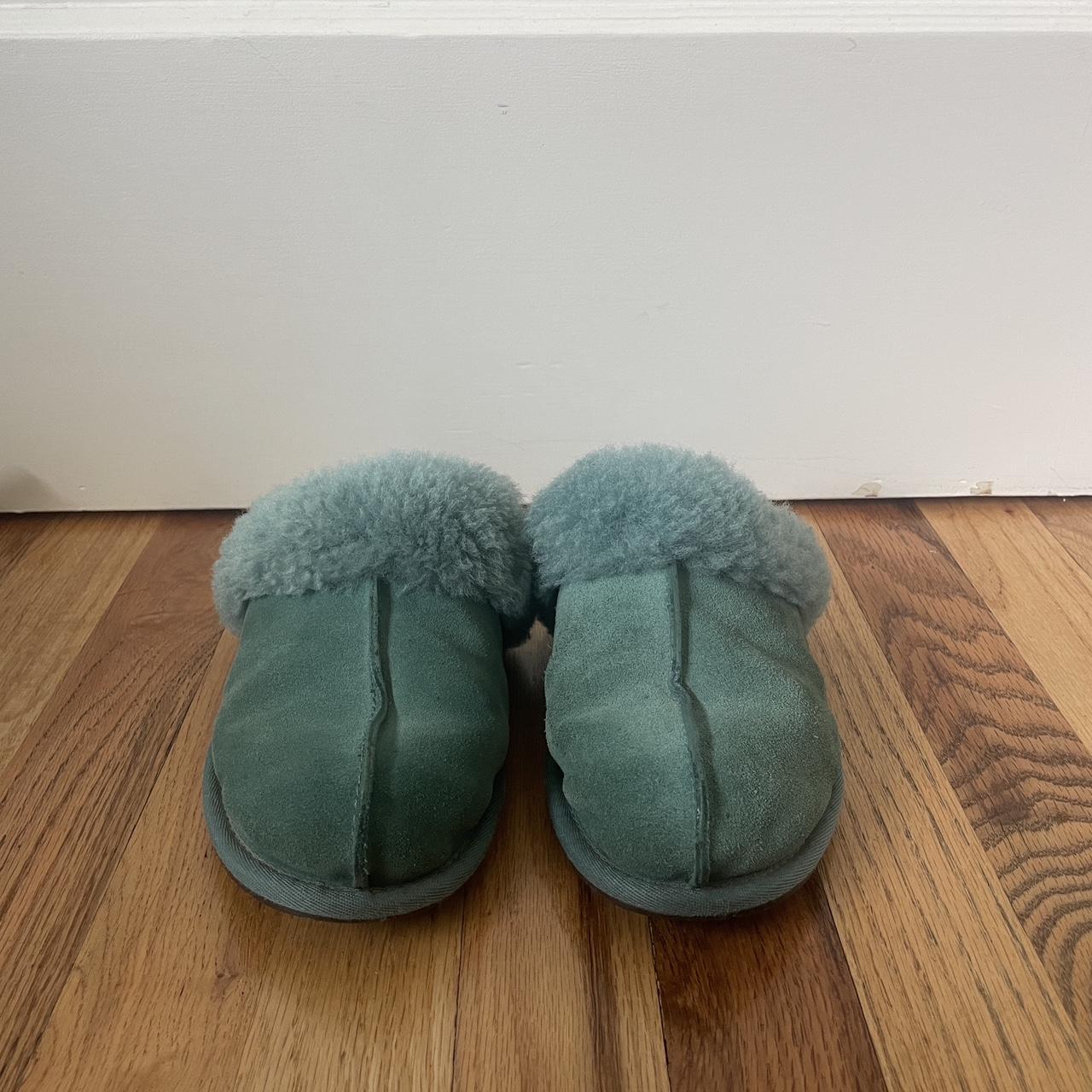 Teal ugg slippers - Depop