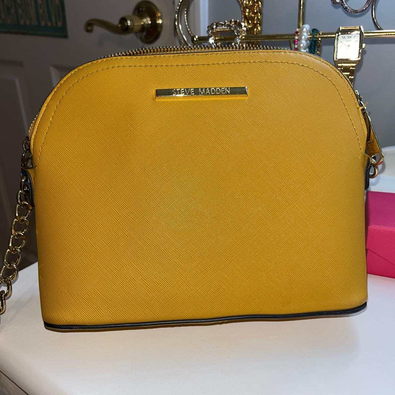 Steve Madden BFabien factory Yellow Crossbody Scarf Bag Adjustable Purse NWT