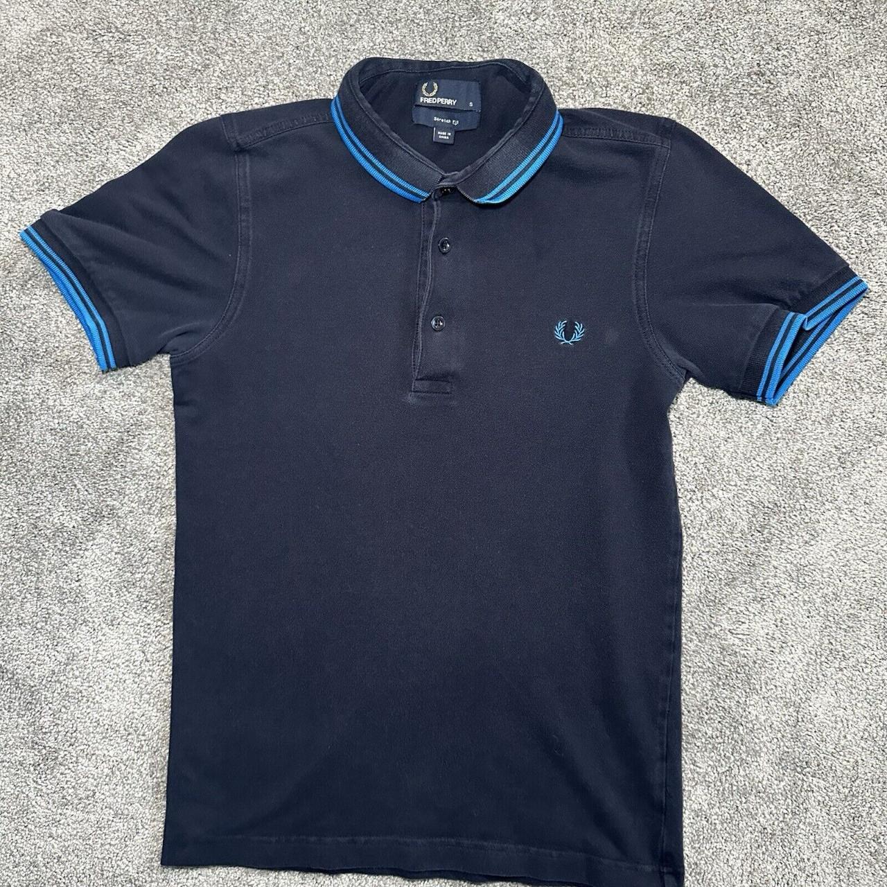 Fred Perry M6273 Polo Mens Small Navy Blue Depop