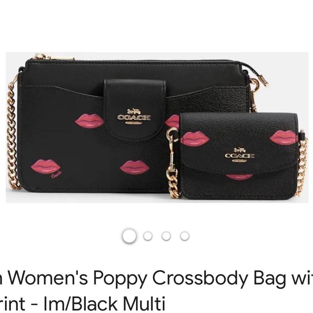 COACH Poppy Crossbody on sale With Lips Print