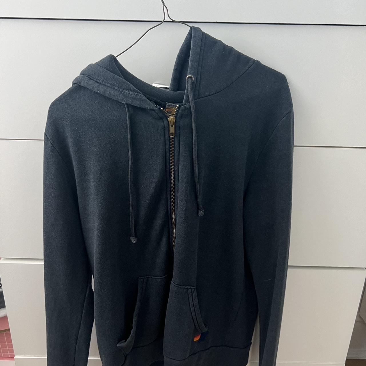 Women’s Aviator Nation Zip Up with Gold Lightning... Depop