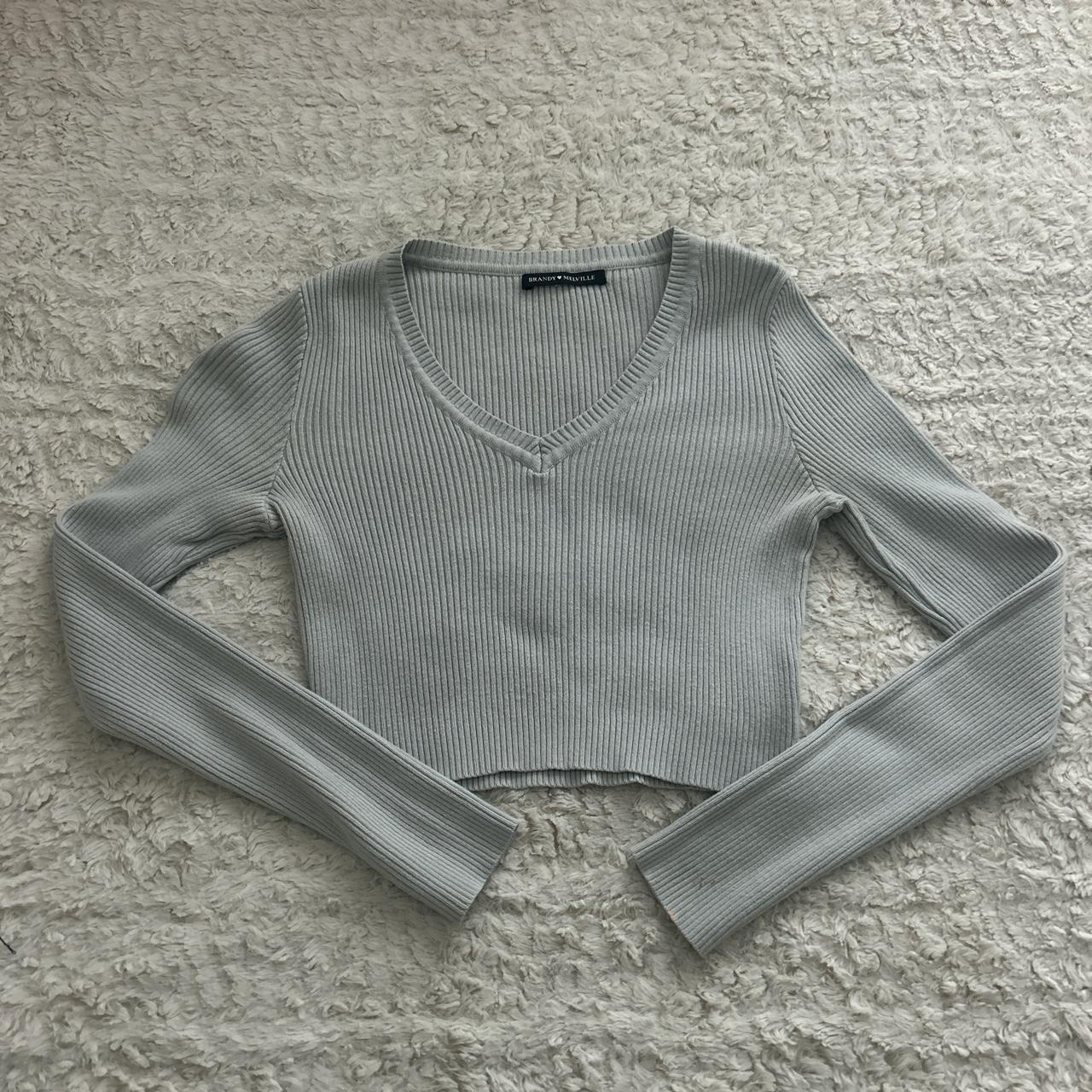 Brandy Melville, Sweaters, Brandy Melville Gray Knit Sweater Grey