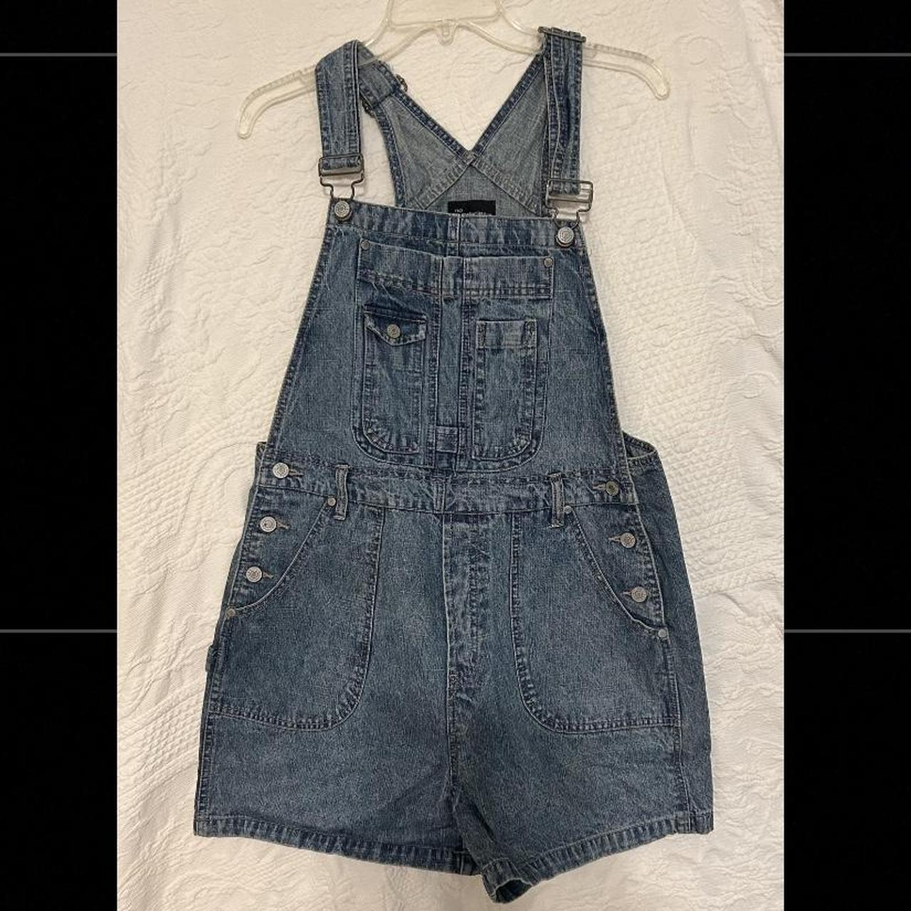 No boundaries women’s overall shorts. Jouniors size... - Depop