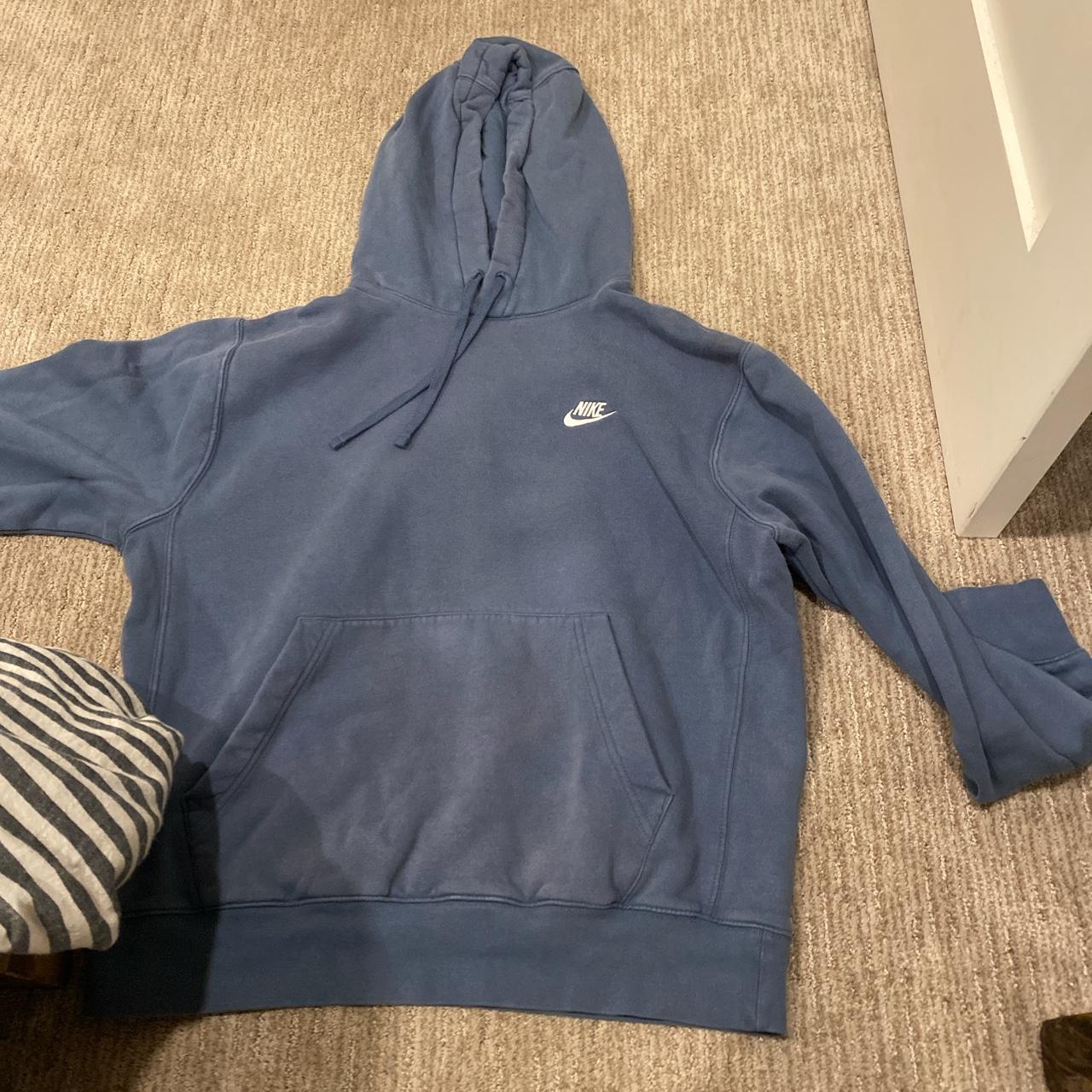 mens nike hoodie blue