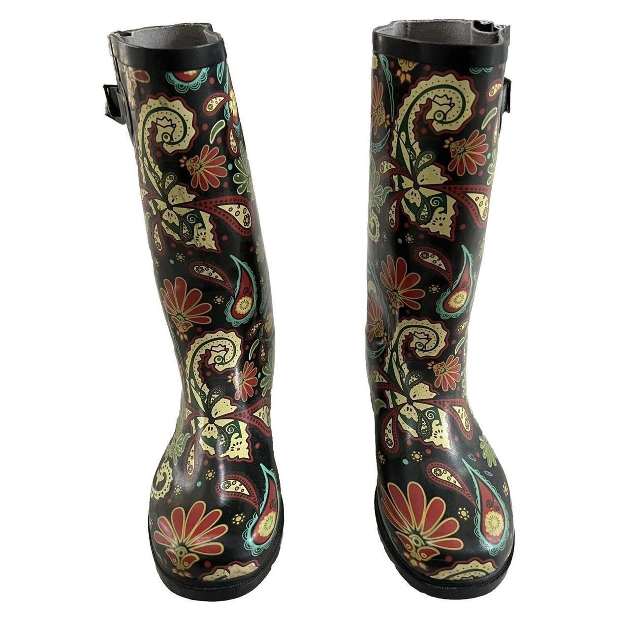 Boho rain boots best sale