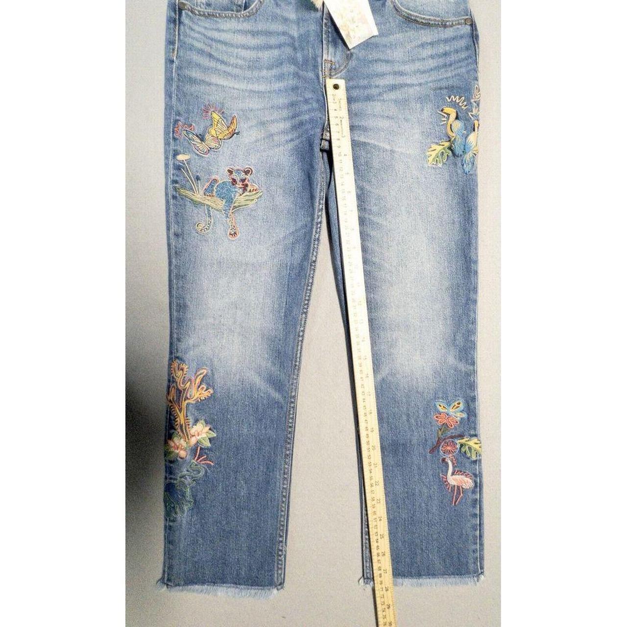 Johnny Was Cropped Boyfriend store Blue Denim Jeans. Size 27 New With Tag (NWT)