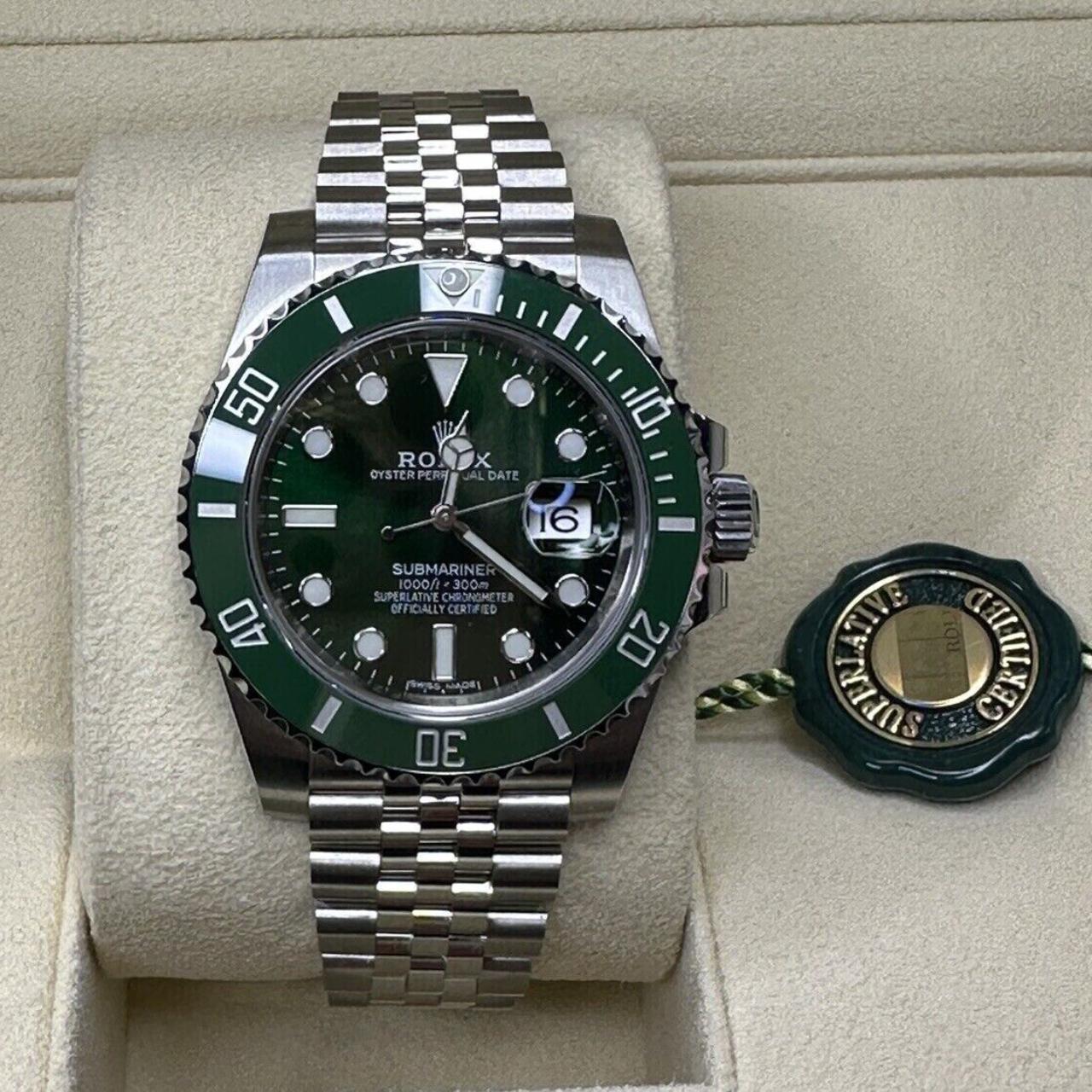 Green bezel rolex submariner hot sale