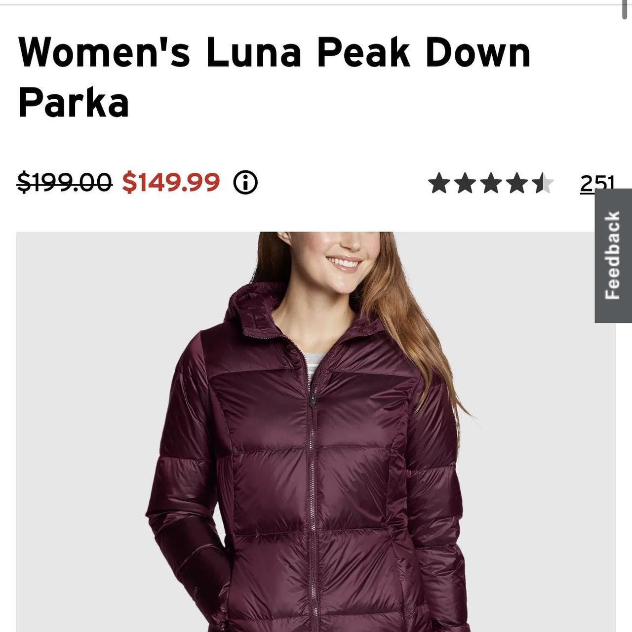 Eddie bauer women's luna peak water resistant down parka deals