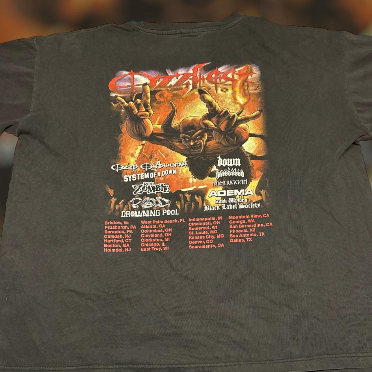 Vintage 2002 Ozzy Osbourne OzzFest Shirt #Ozzy... - Depop