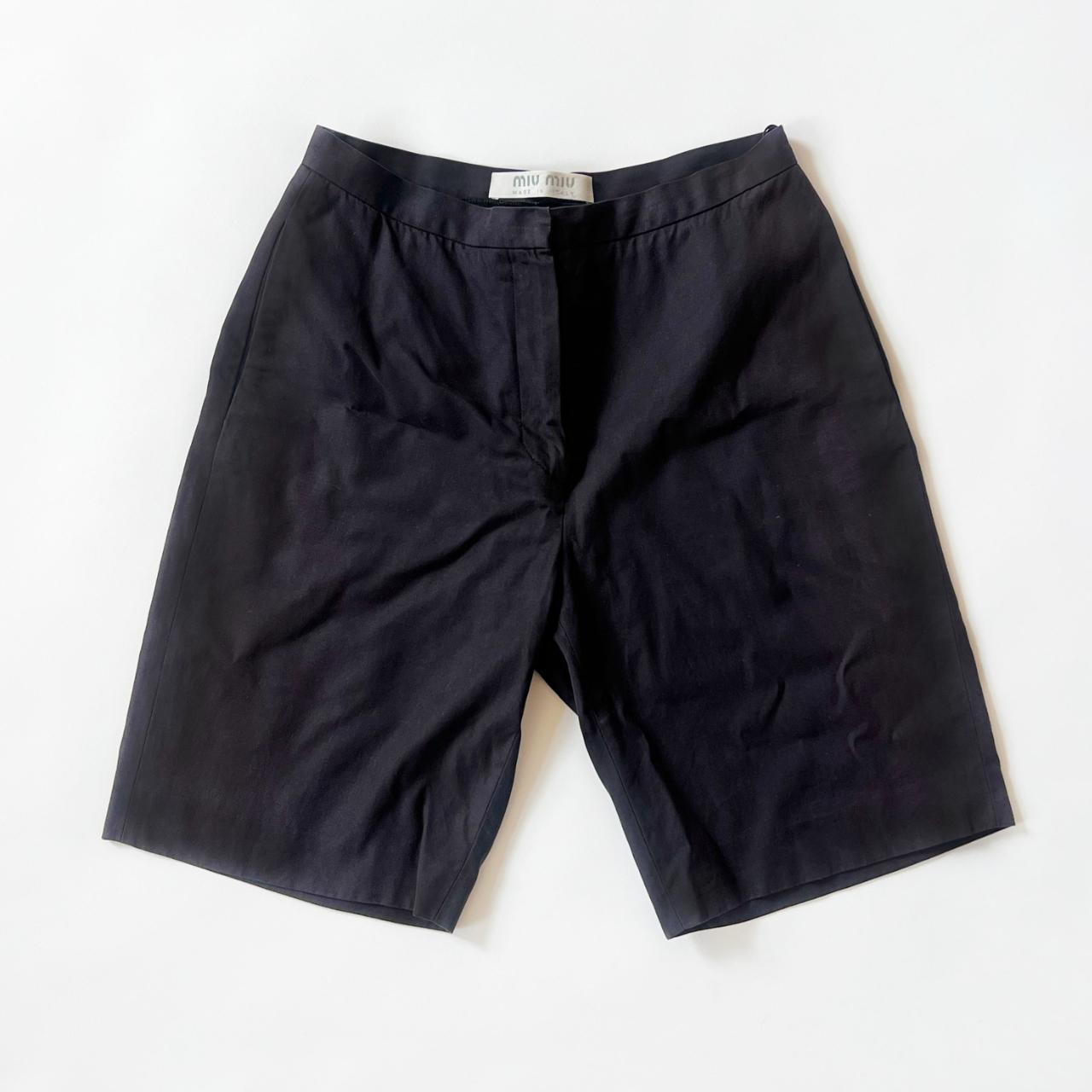 Miu Miu Women's Shorts - Navy - One size – Miu Mi… - image 1