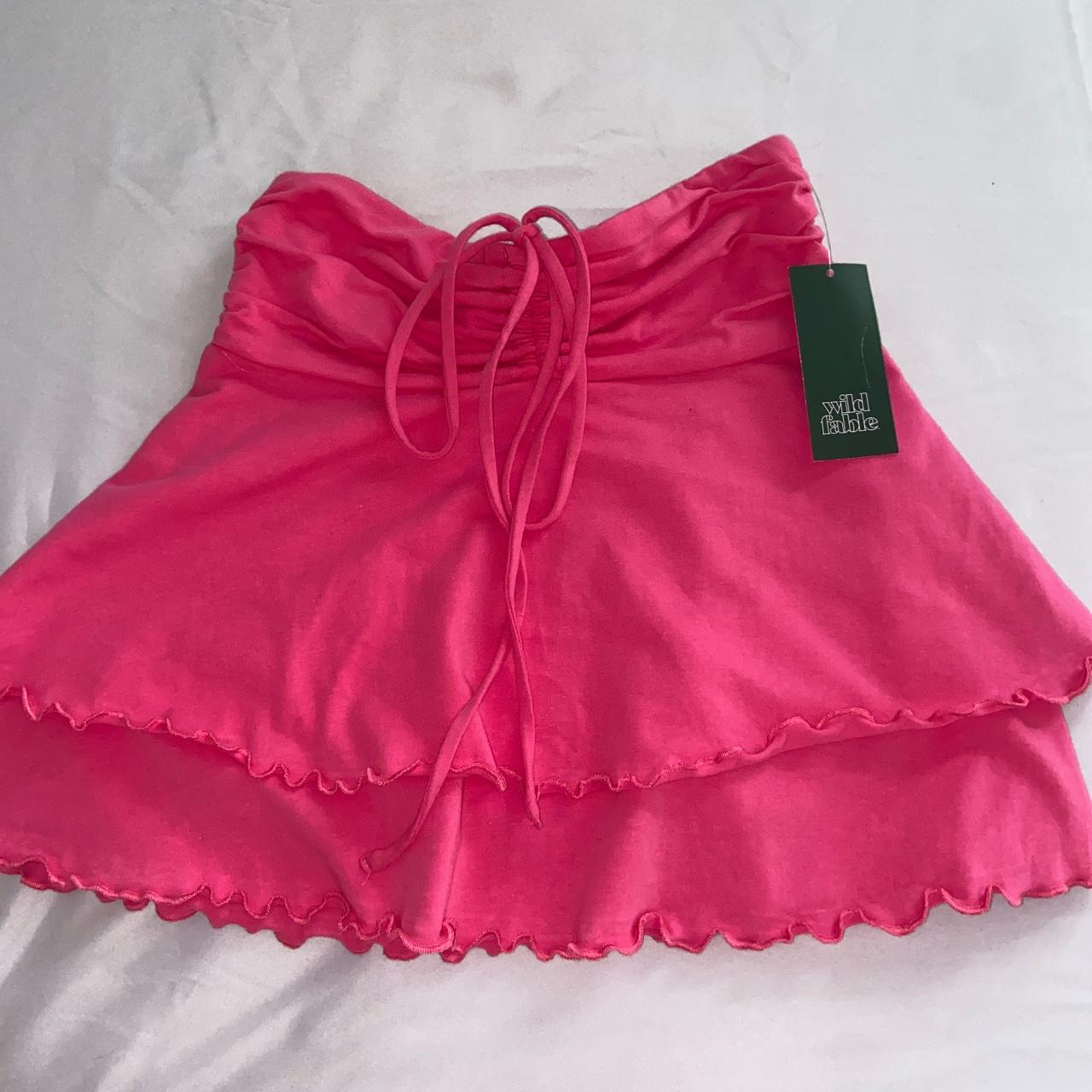 Pink mini outlet skirt target