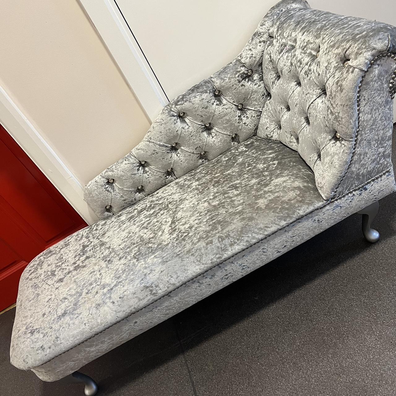 lounge chair crushed velvet chaise lounge