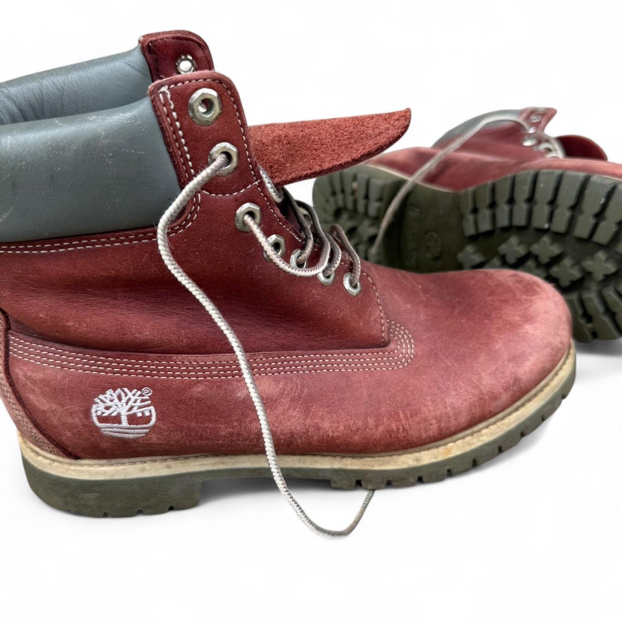 Timberland Women's Boots Burgundy/Red – Burgundy leather