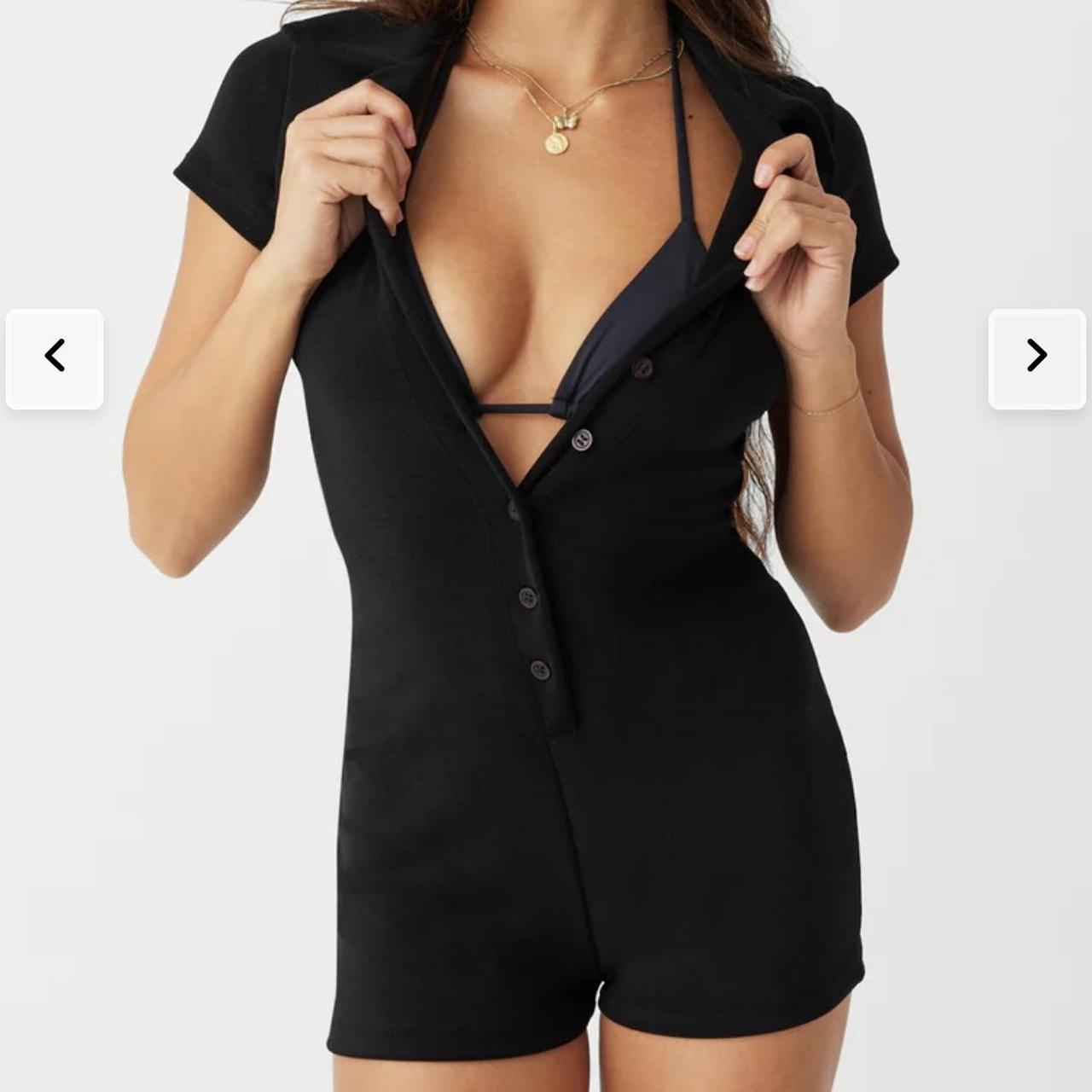 Frankies Bikinis Rose Terry Romper