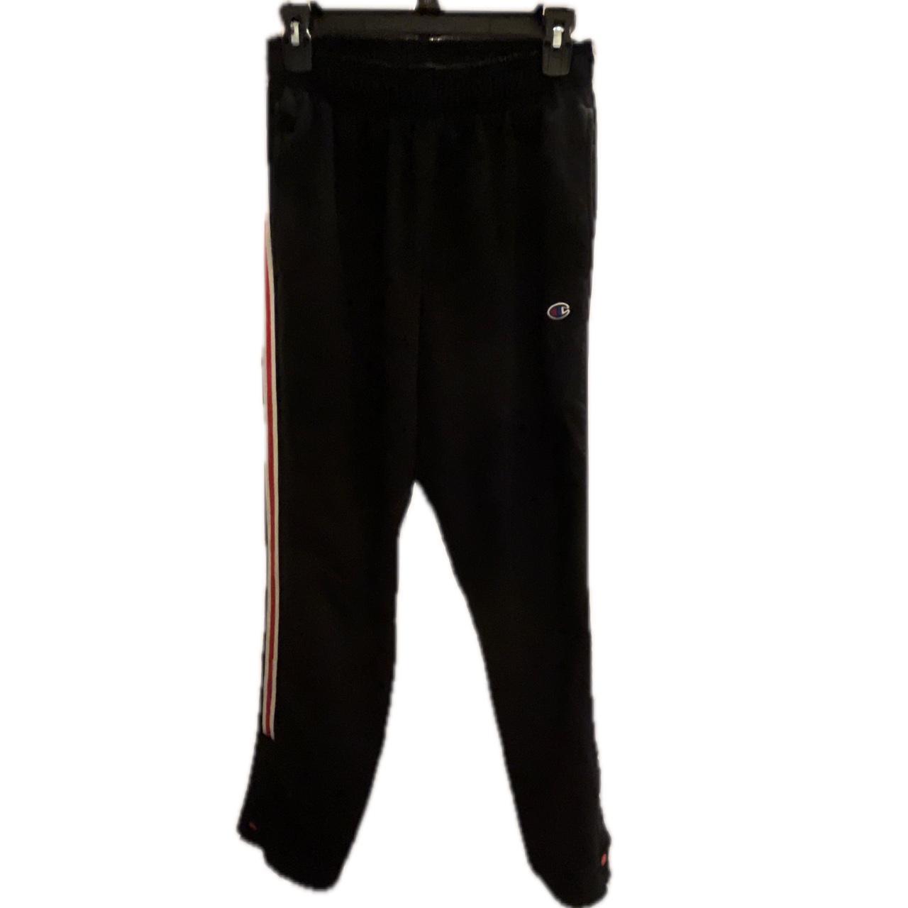 Champion red and black sweatpants on sale