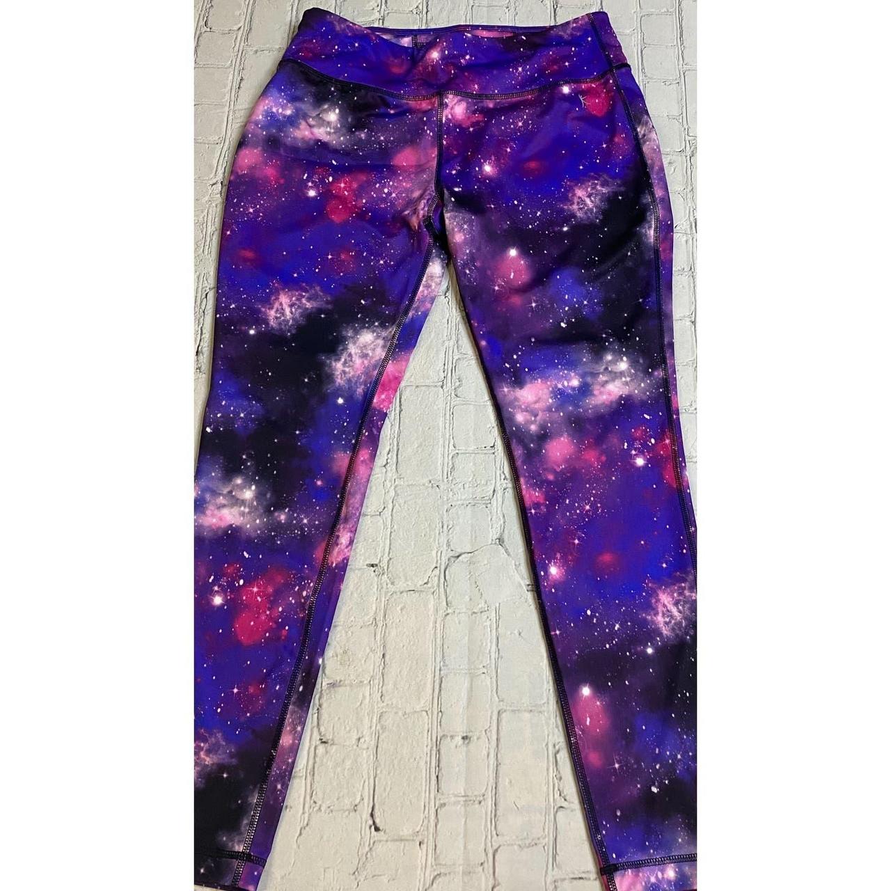 Women s Danskin M fitted drawstring leggings galaxy