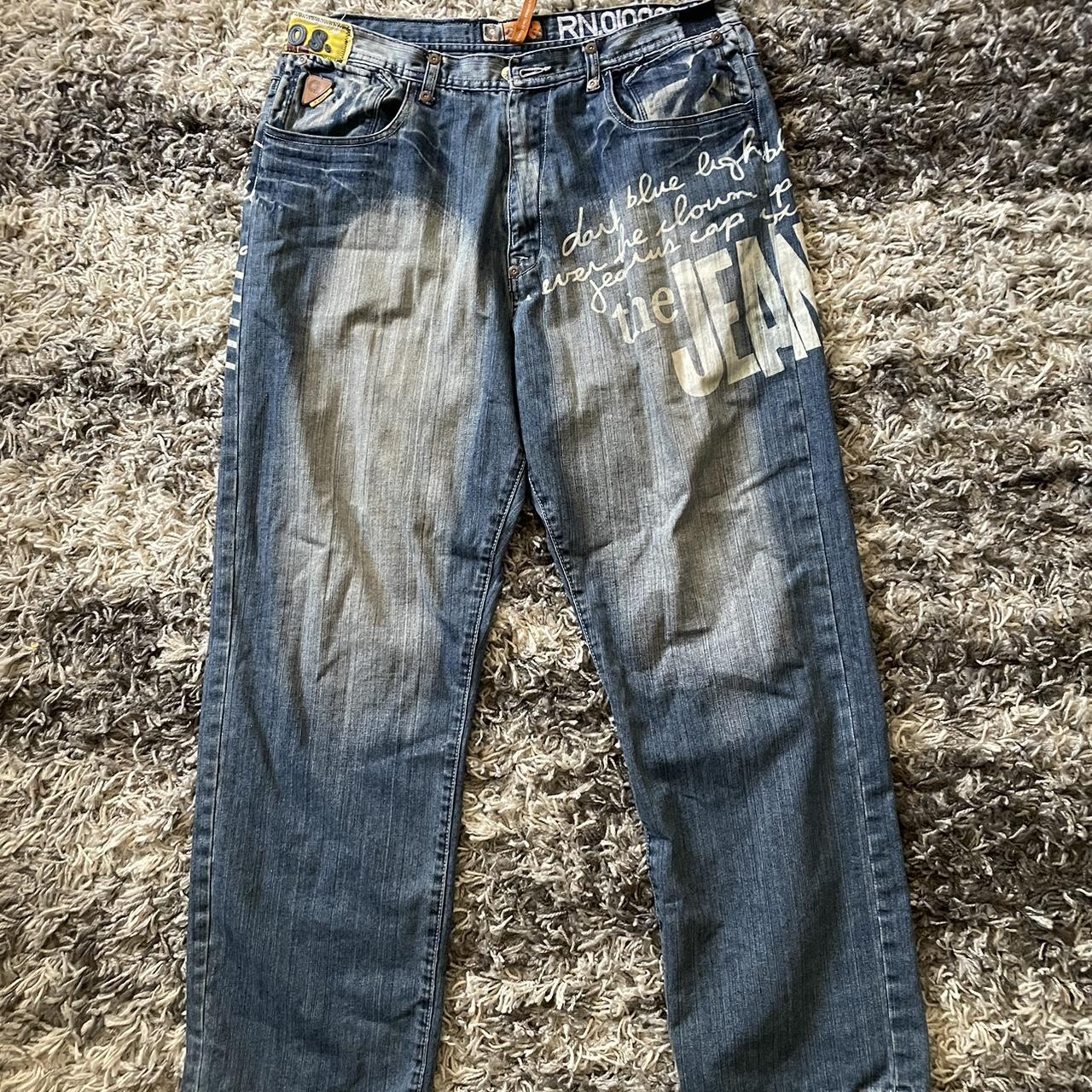 Vintage Y2K Akademiks Bleach Writing