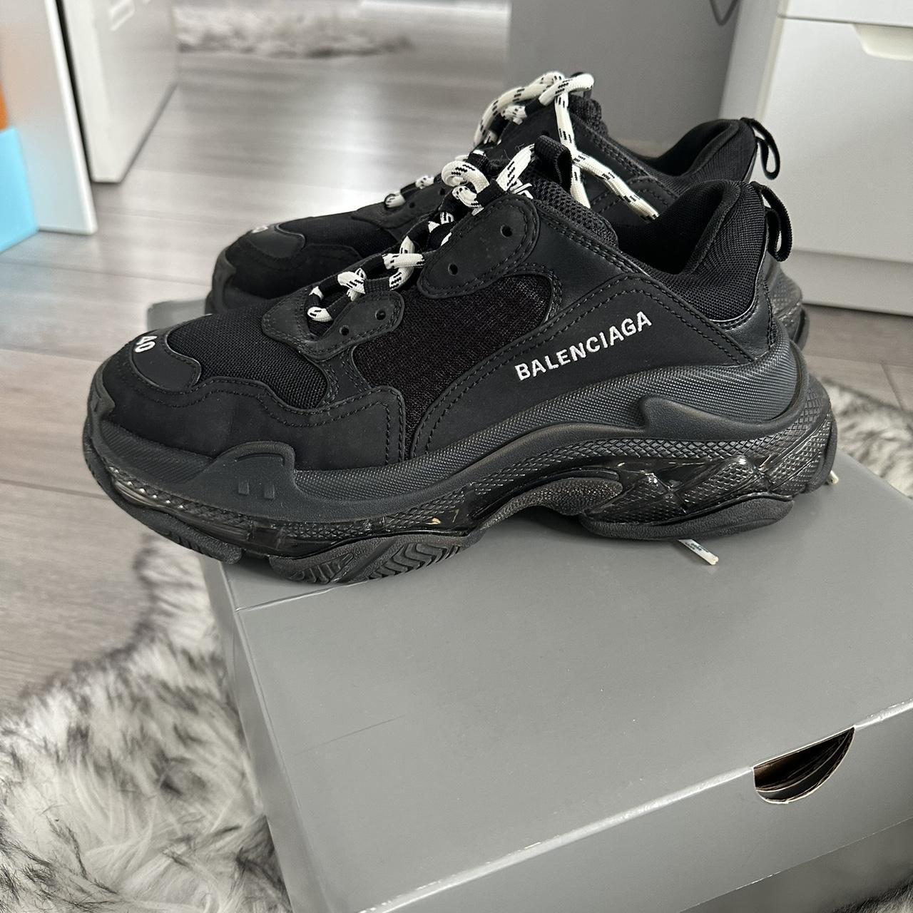 Balenciaga Trainers Black Balenciaga Triple S Mens Balenciaga Men&
