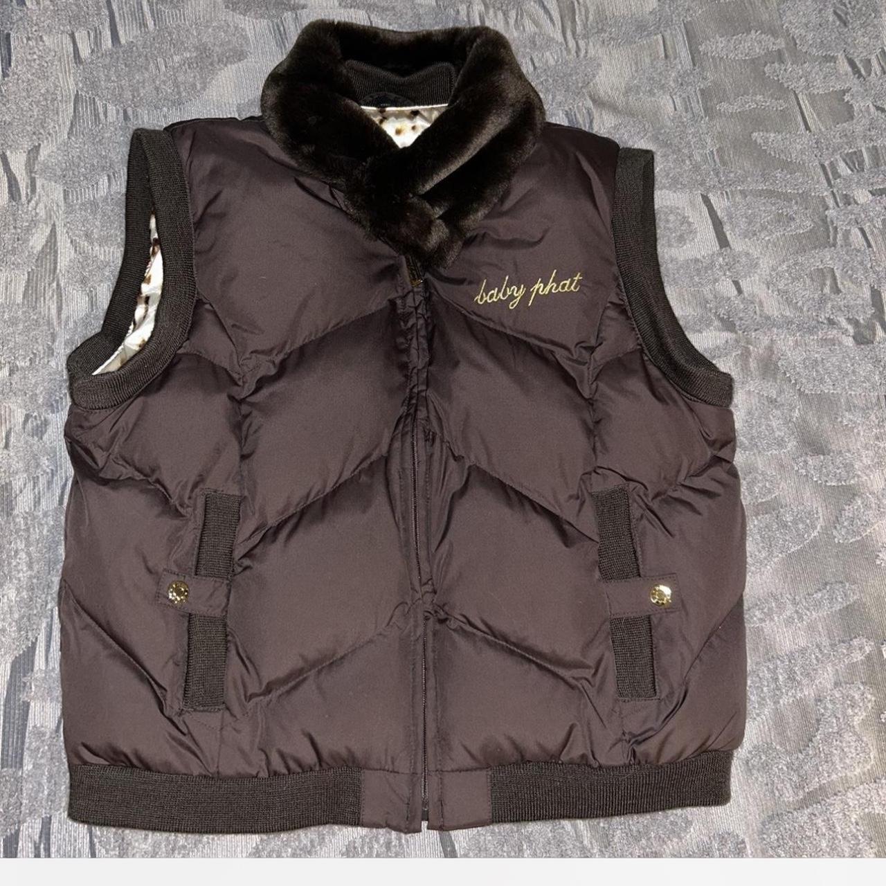 Babyphat puffer vest Great condition Fur top Depop