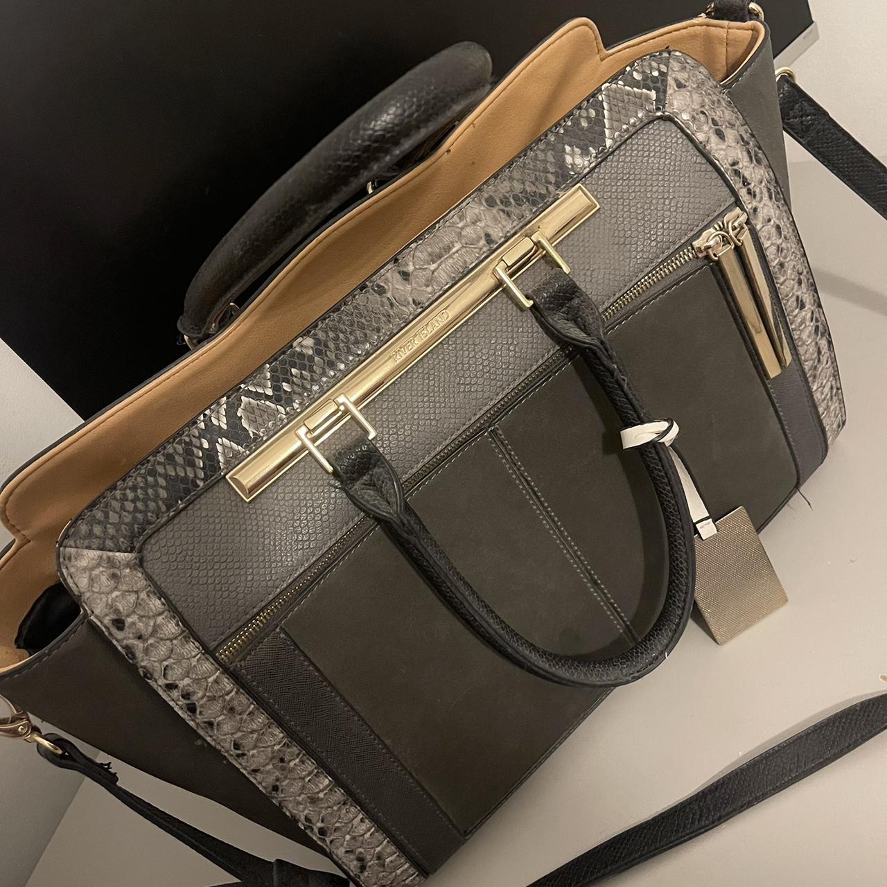 River island discount khaki green bag