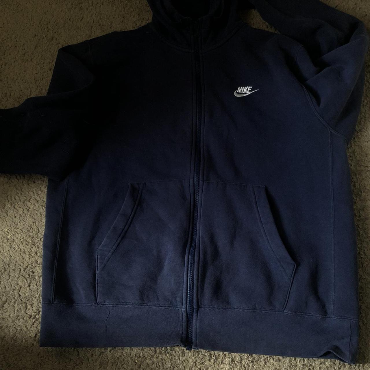 mens nike hoodie navy blue